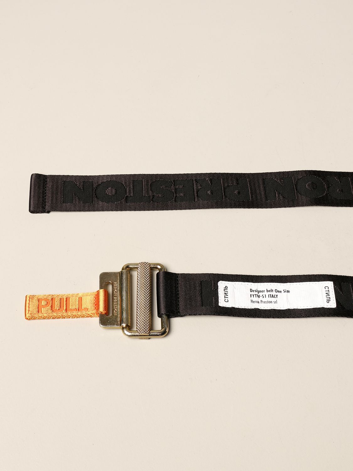 heron preston belt black