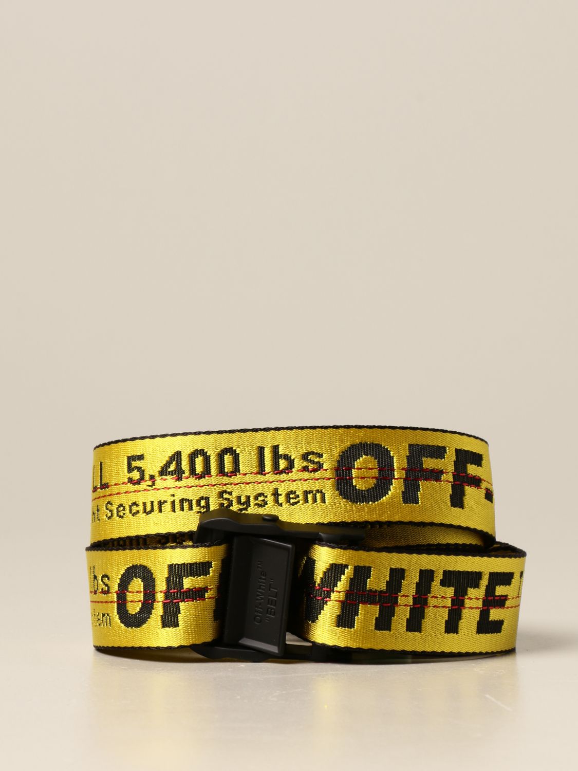 Provisional fatiga Pekkadillo OFF-WHITE: Cinturón para hombre, Amarillo | CinturÓN Off-White  OMRB012R21FAB001 en línea en GIGLIO.COM