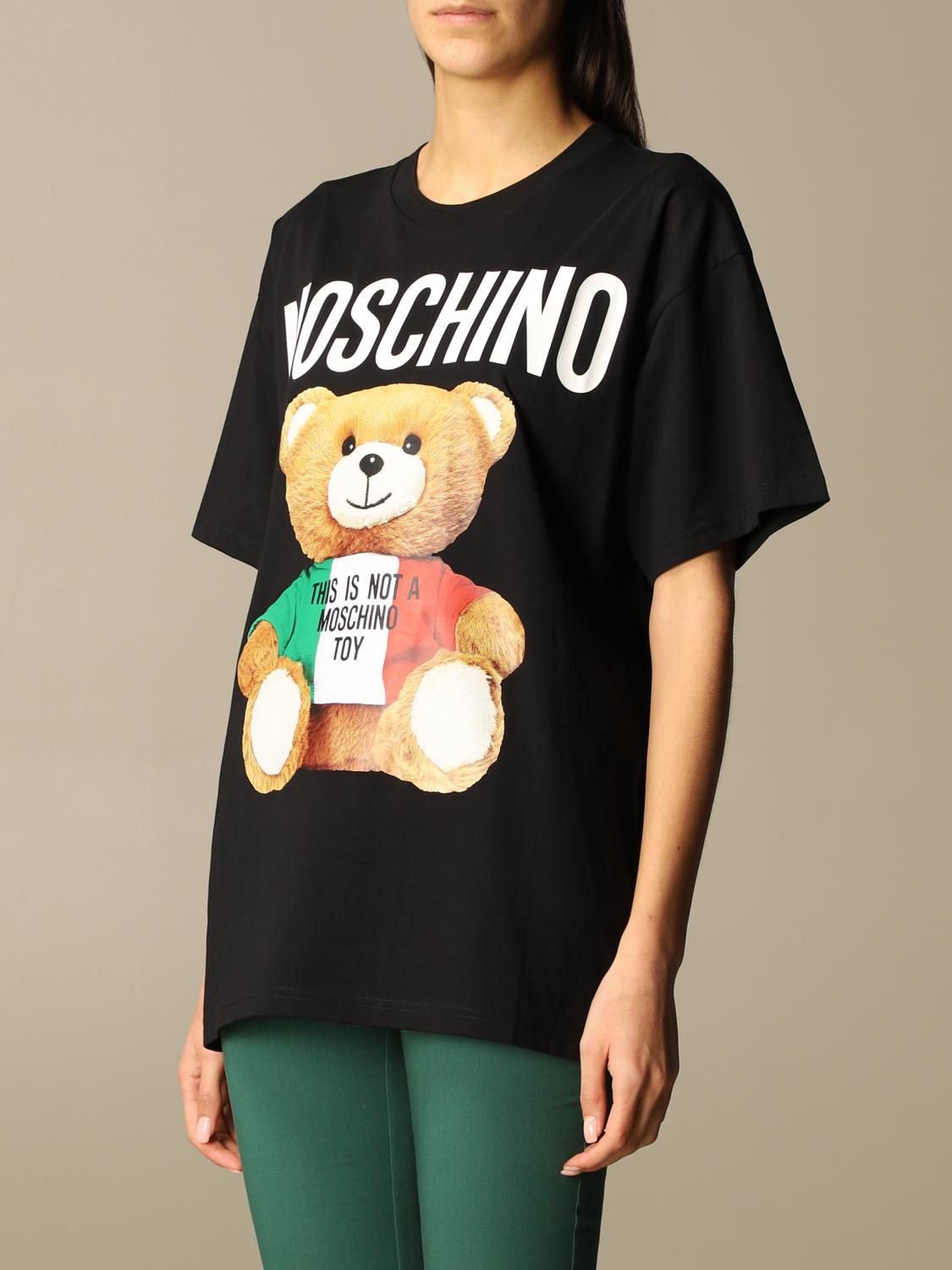 即納-96時間限定 USEDタグ有MOSCHINO COUTUREテディベアニットドレス