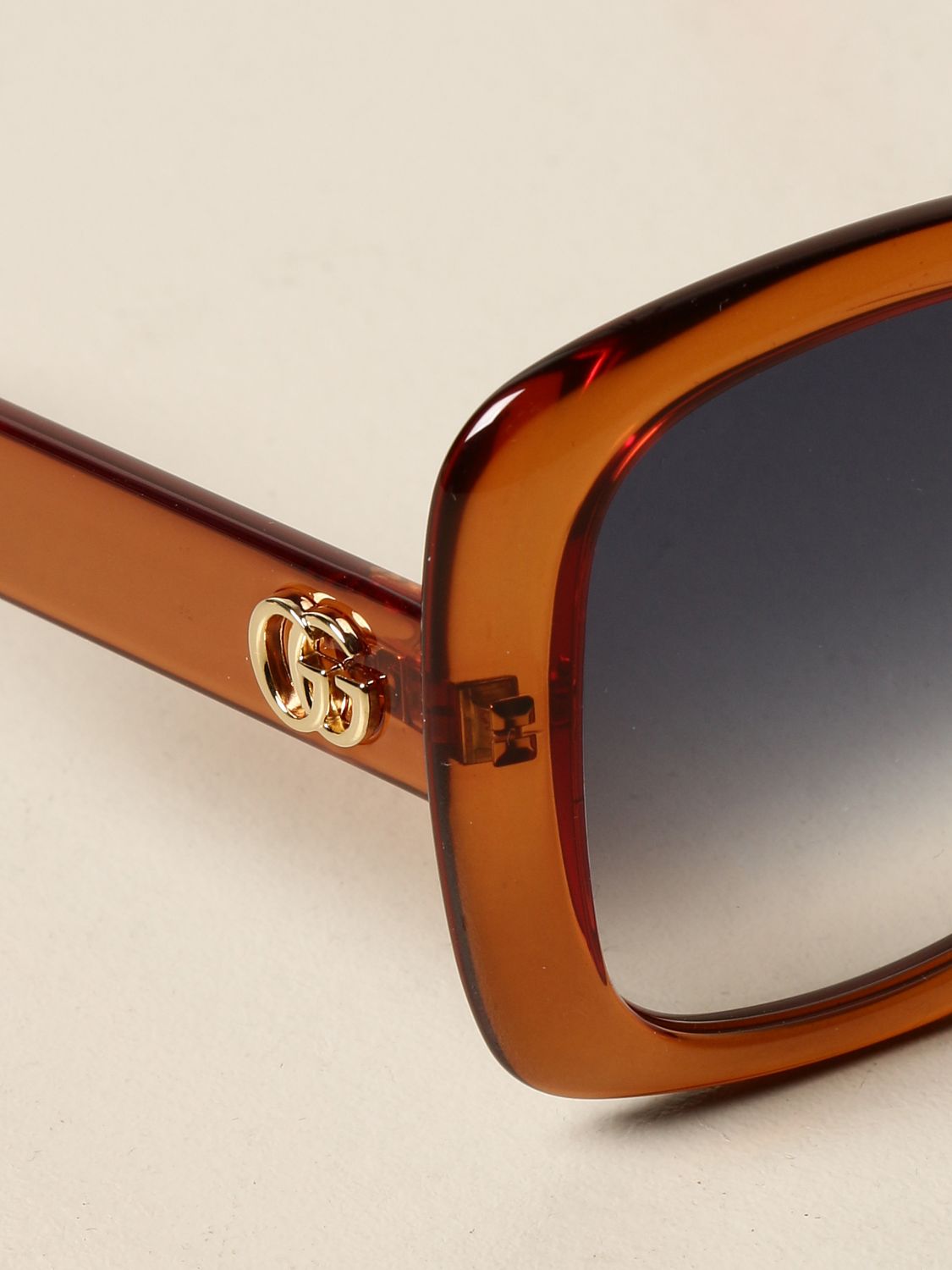 Gucci Acetate Sunglasses With Logo Glasses Gucci Women Orange Glasses Gucci Gg0713s Giglio En