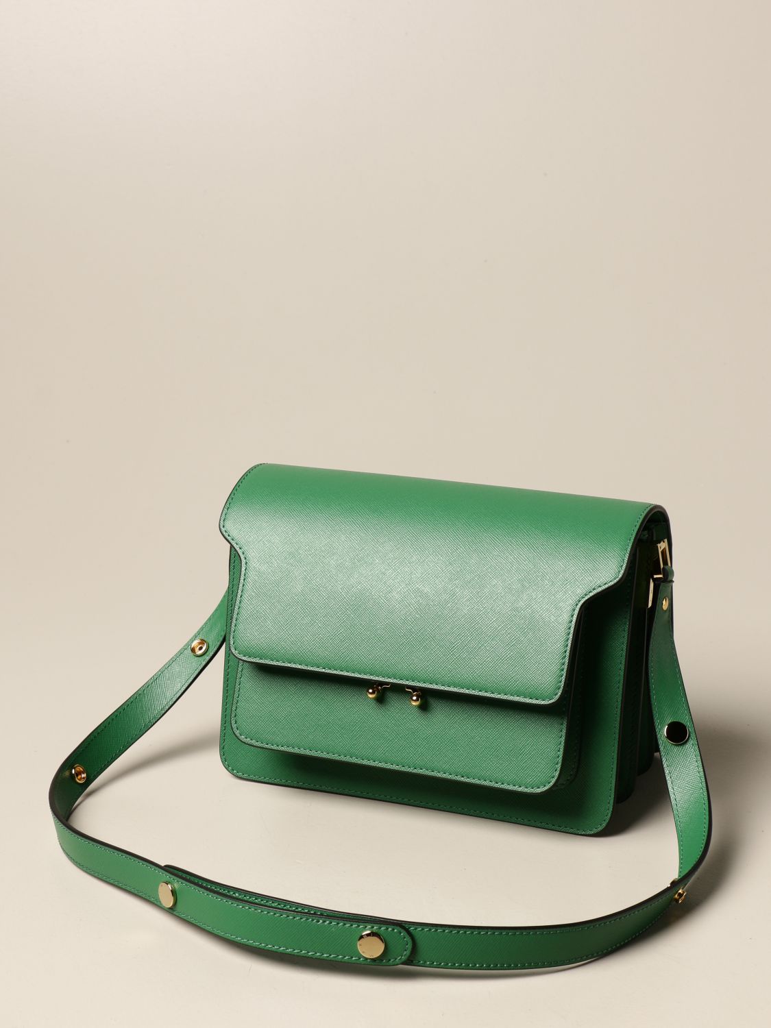 Marni Trunk Shoulder Bag - Green