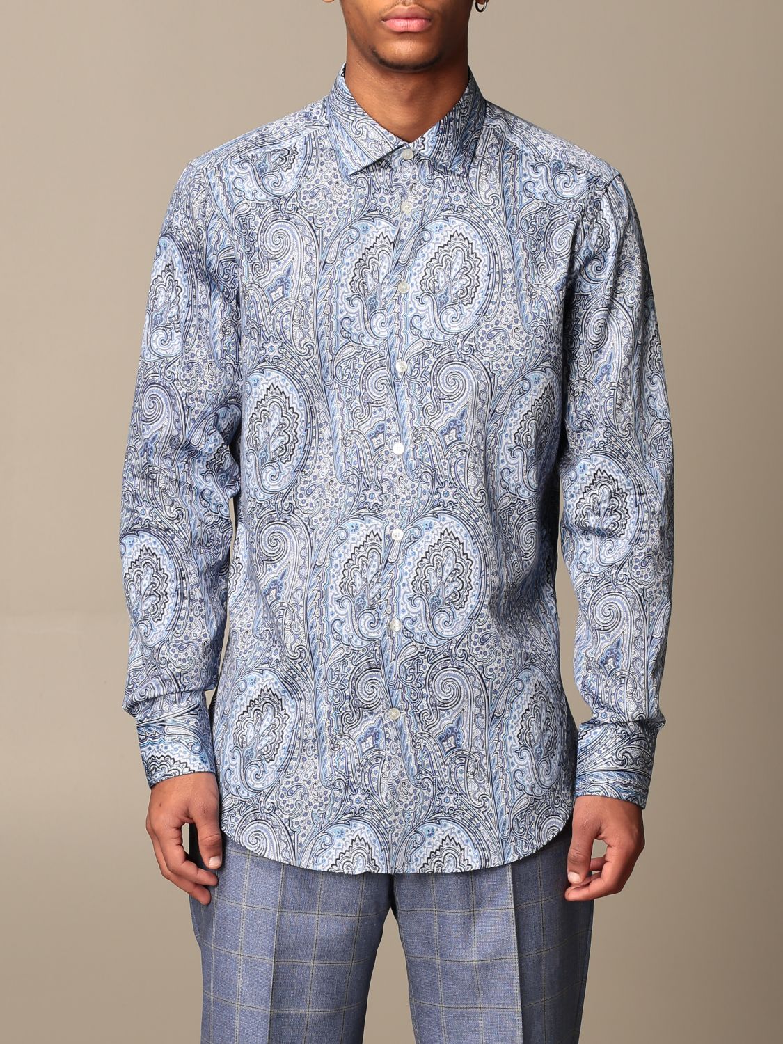 Etro classic shirt in Paisley cotton