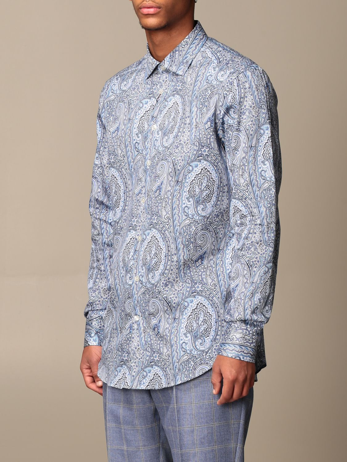 Etro classic shirt in Paisley cotton