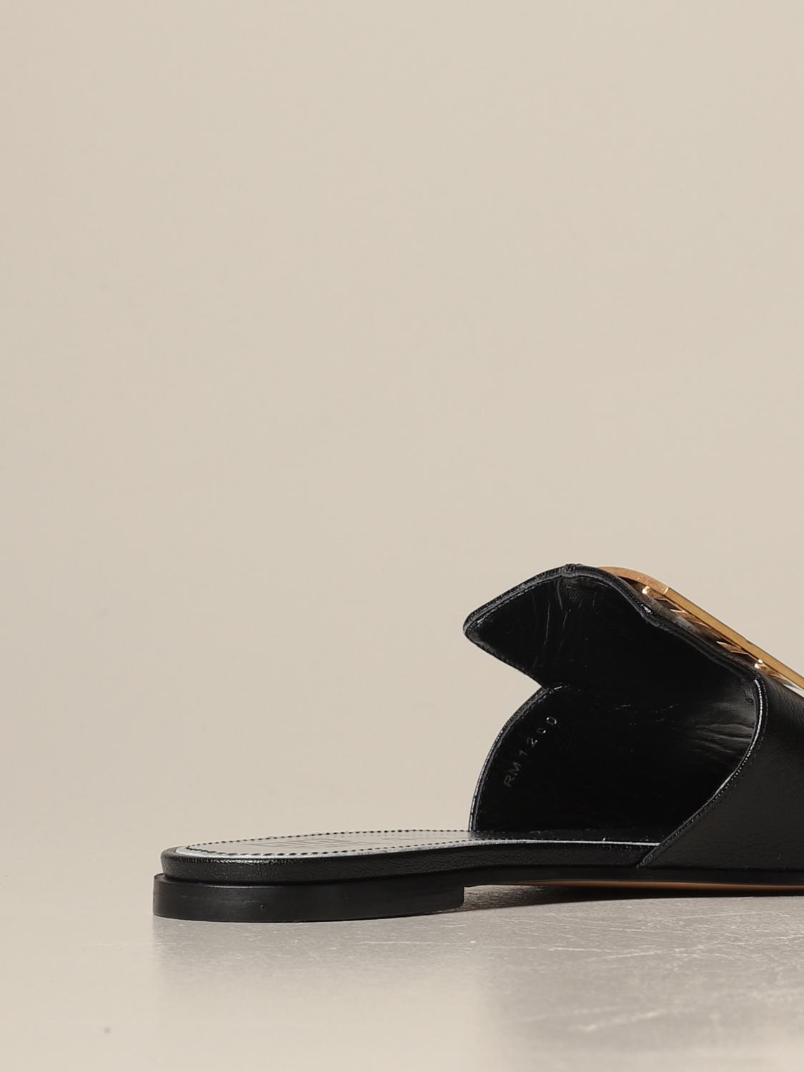 GIVENCHY: Zapatos mujer - Negro | Sandalias Planas Givenchy BE303AE05V  GIGLIO.COM