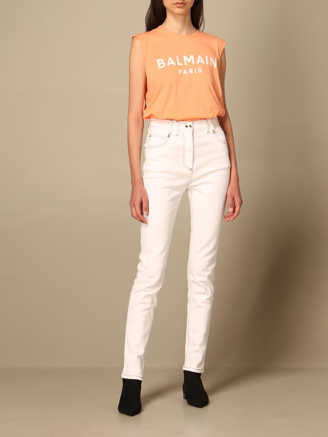 balmain donna t shirt