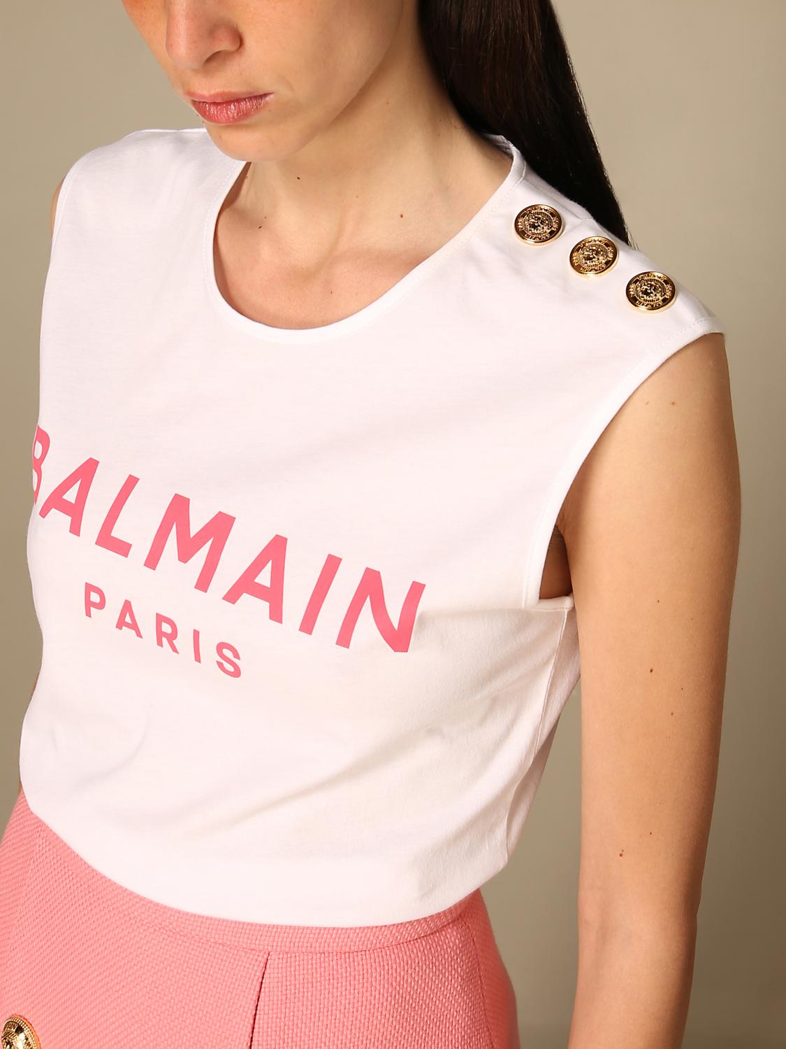 balmain tshirt white