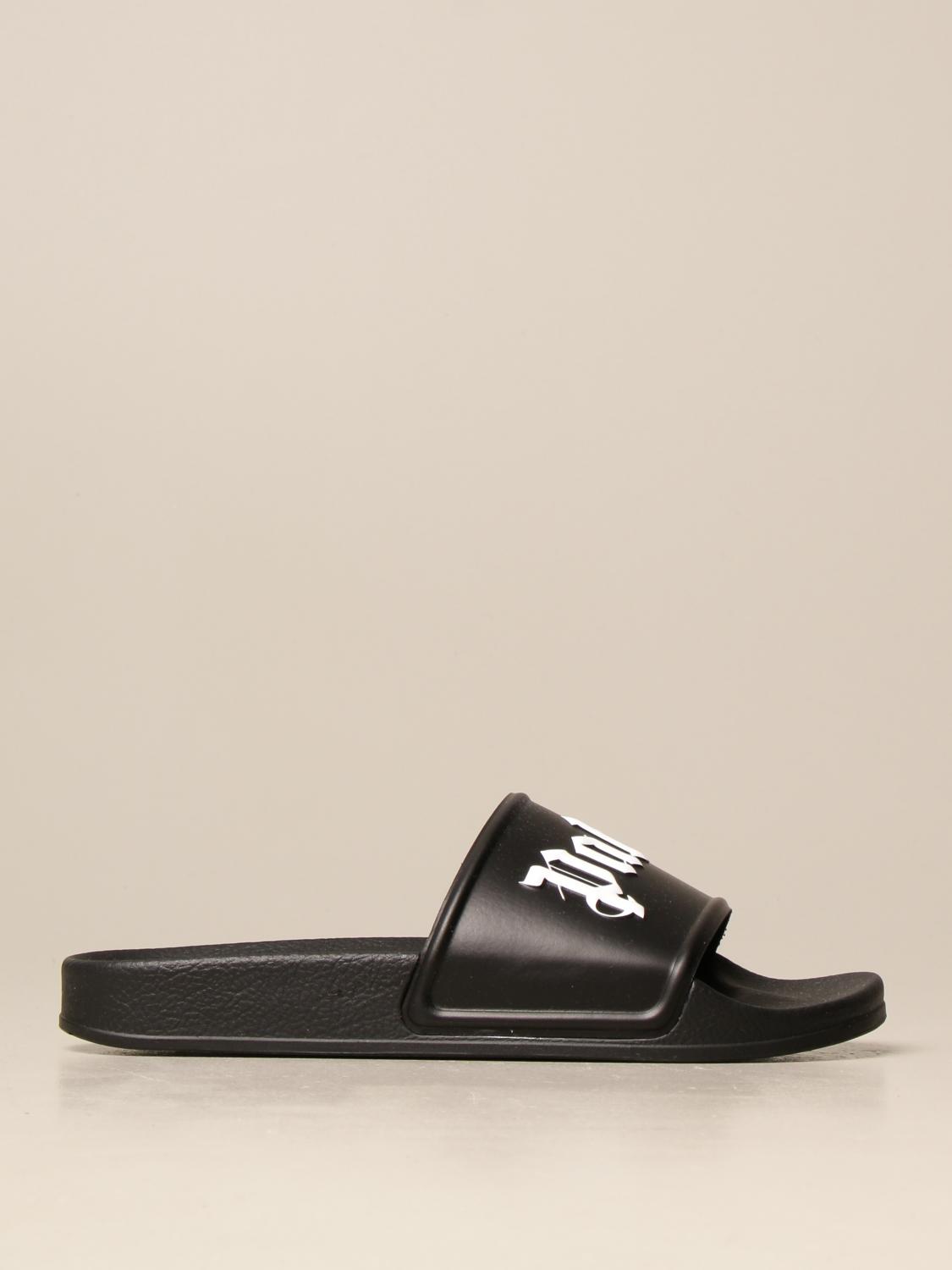 PALM ANGELS: Sandalo in gomma - Nero | Sandali Palm Angels PMIC001R21PLA001  GIGLIO.COM