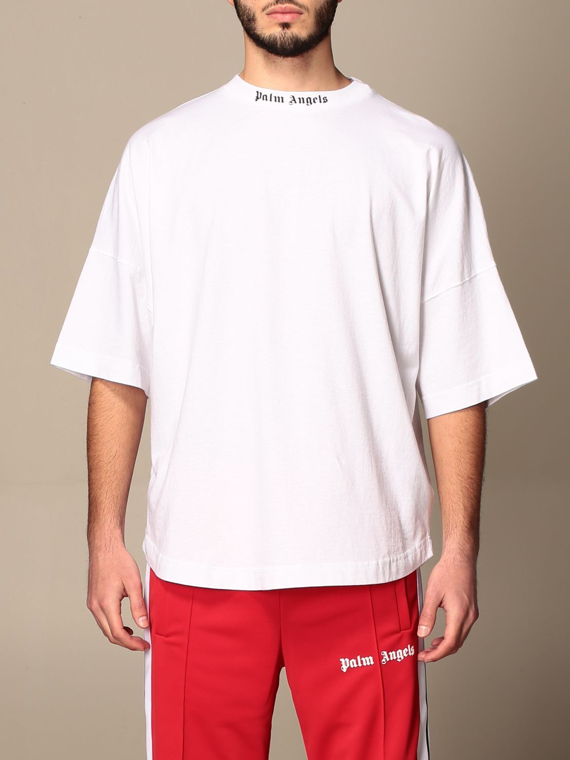 PALM ANGELS: Herren T-Shirt - Weiß | Palm Angels T-Shirt