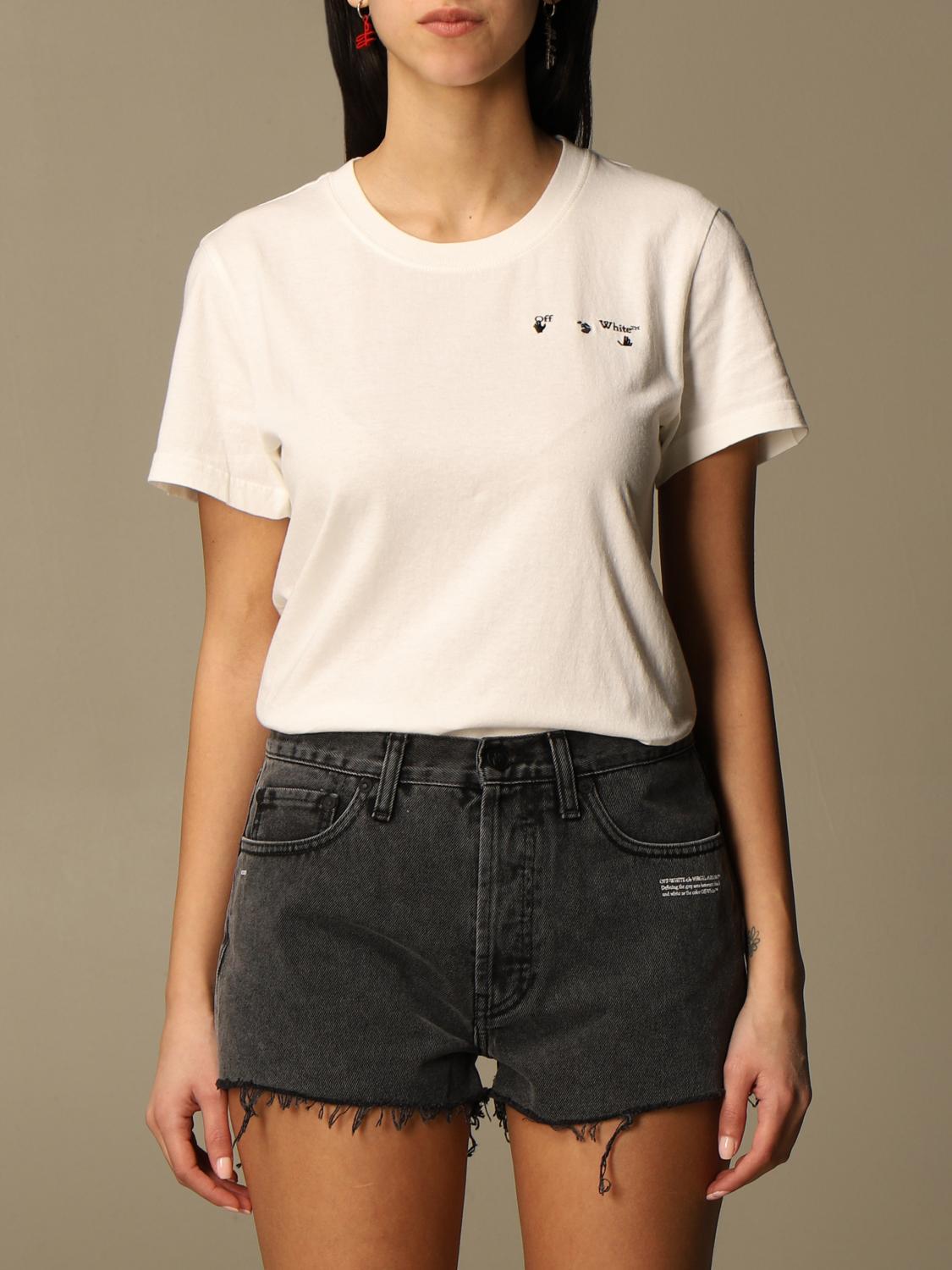 ladies off white t shirt