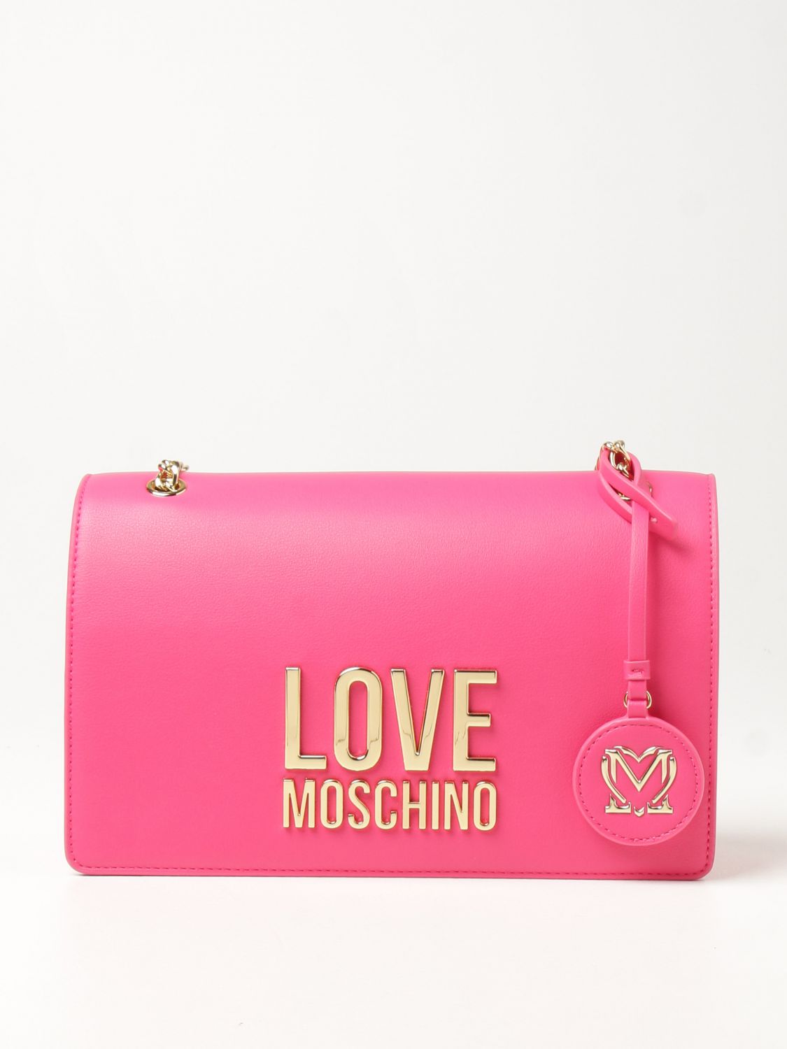Love Moschino shoulder bag in synthetic leather - Fuchsia | Love Moschino JC4099PP1CLJ0 online on