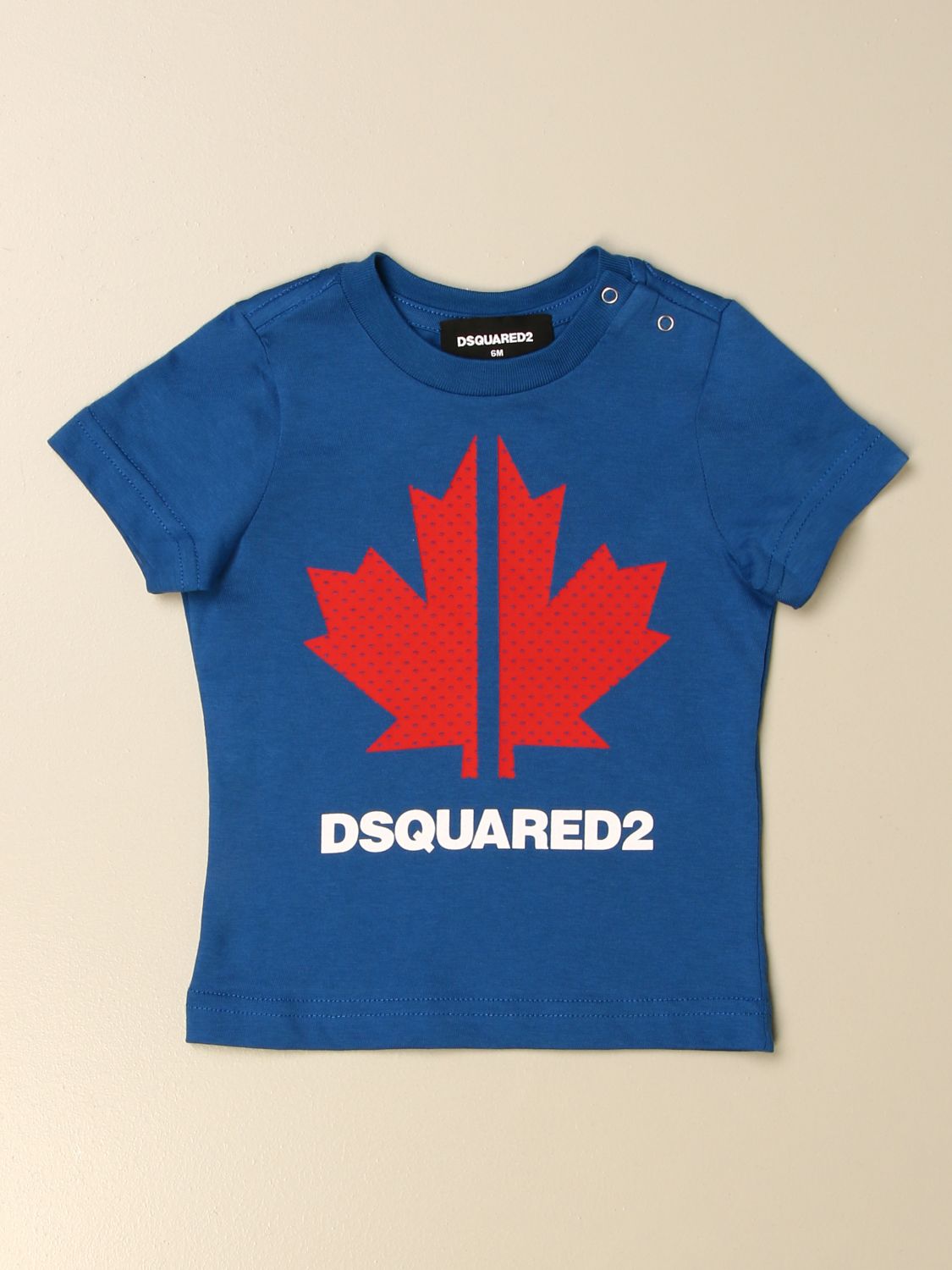 Dsquared2 Junior T-shirt In Cotton With Logo In Blue