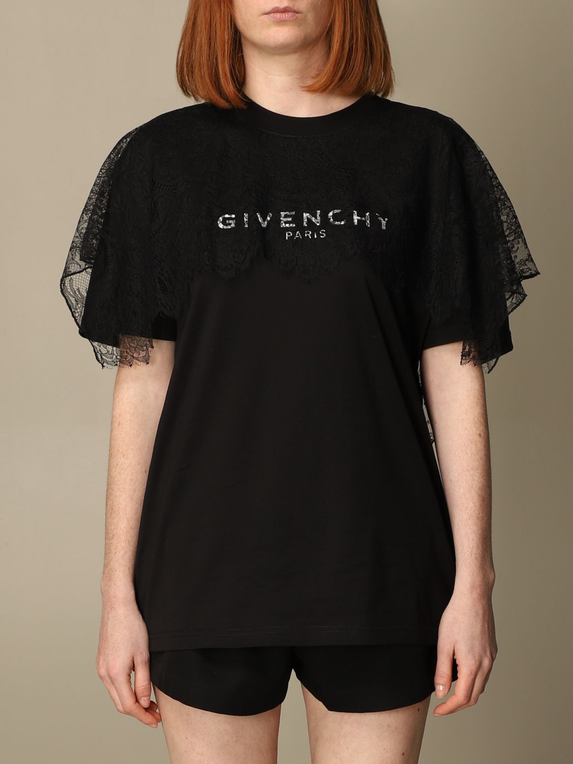 GIVENCHY: Camiseta mujer | Camiseta Givenchy Mujer Negro | Camiseta Givenchy  BW708R3Z4U Giglio ES