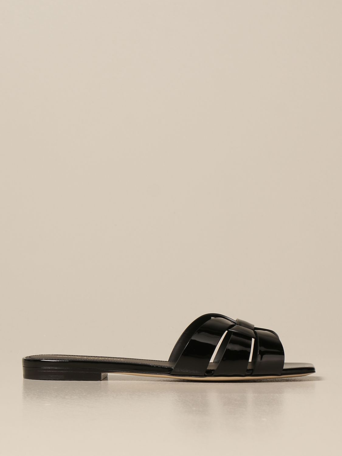 Saint Laurent - Nu Pieds 05 Leather Sandals In Black bdce.unb.br