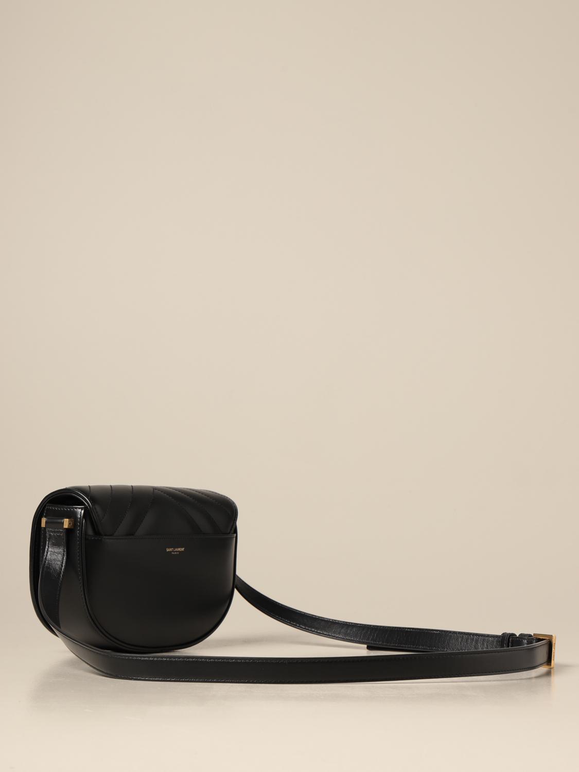SAINT LAURENT Joan shoulder bag in quilted leather Crossbody Bags