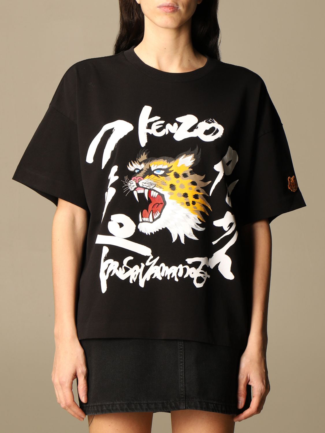 Kenzo cotton T-shirt with tiger logo