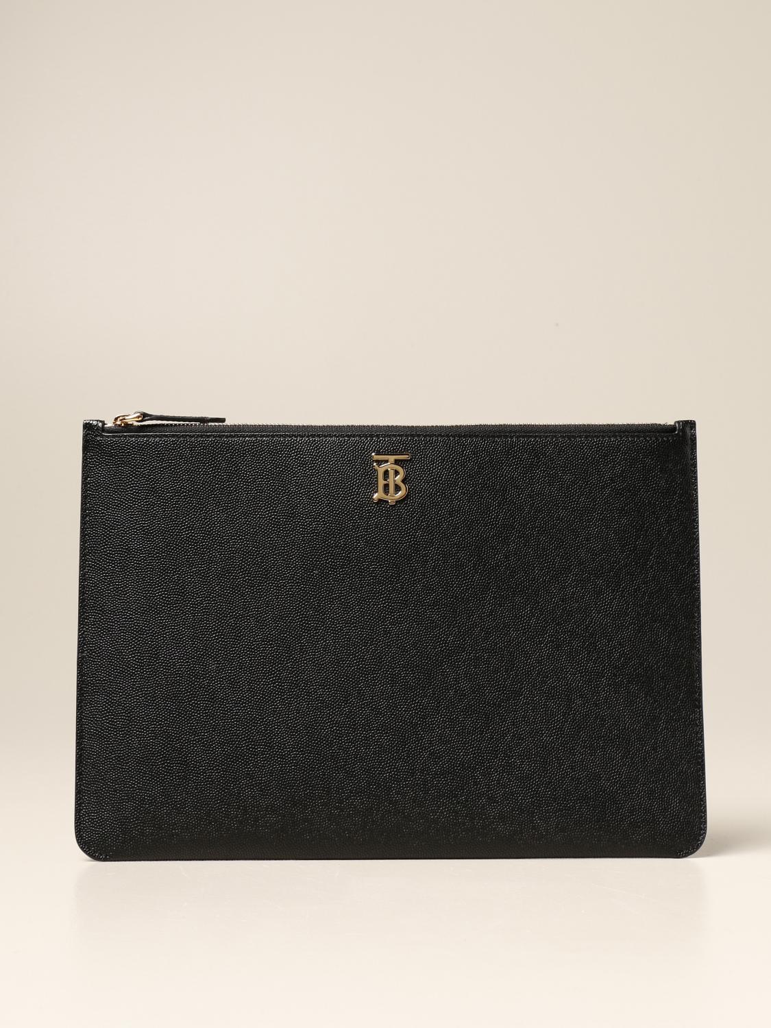 burberry black clutch bag