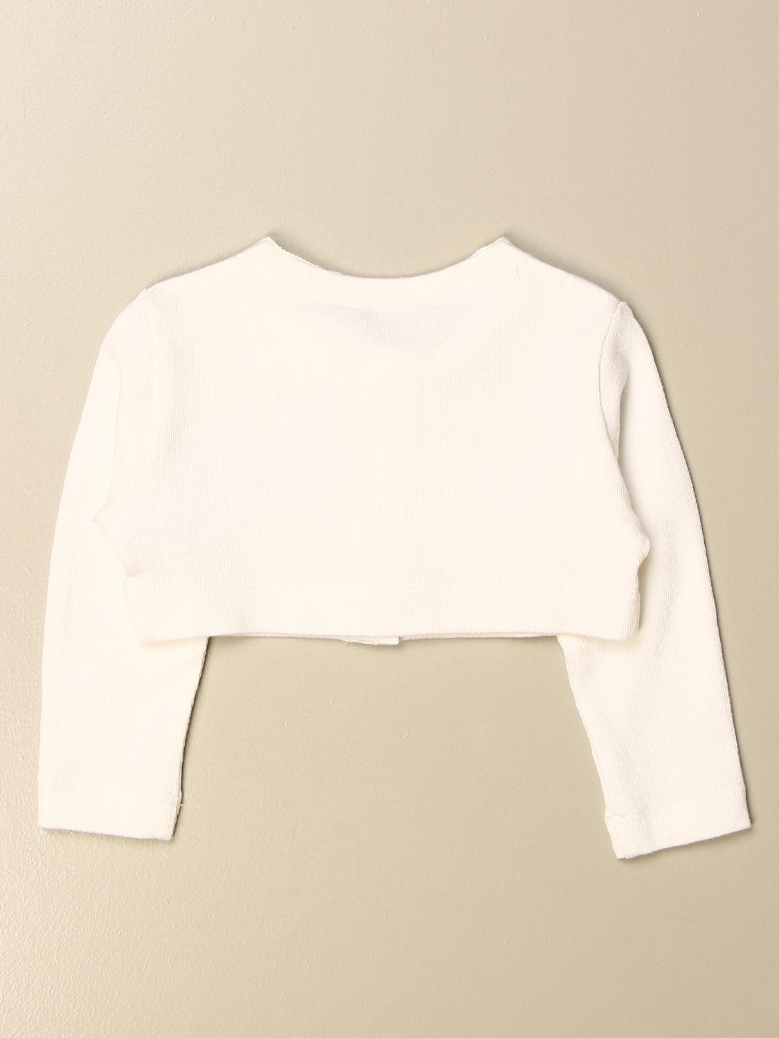 white cropped shrug