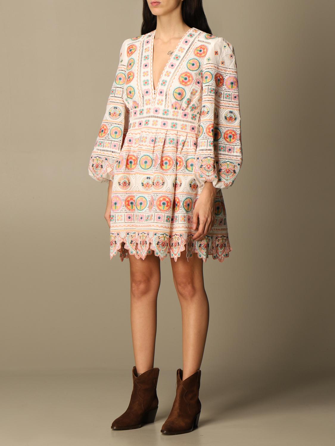 zimmermann floral eyelet dress