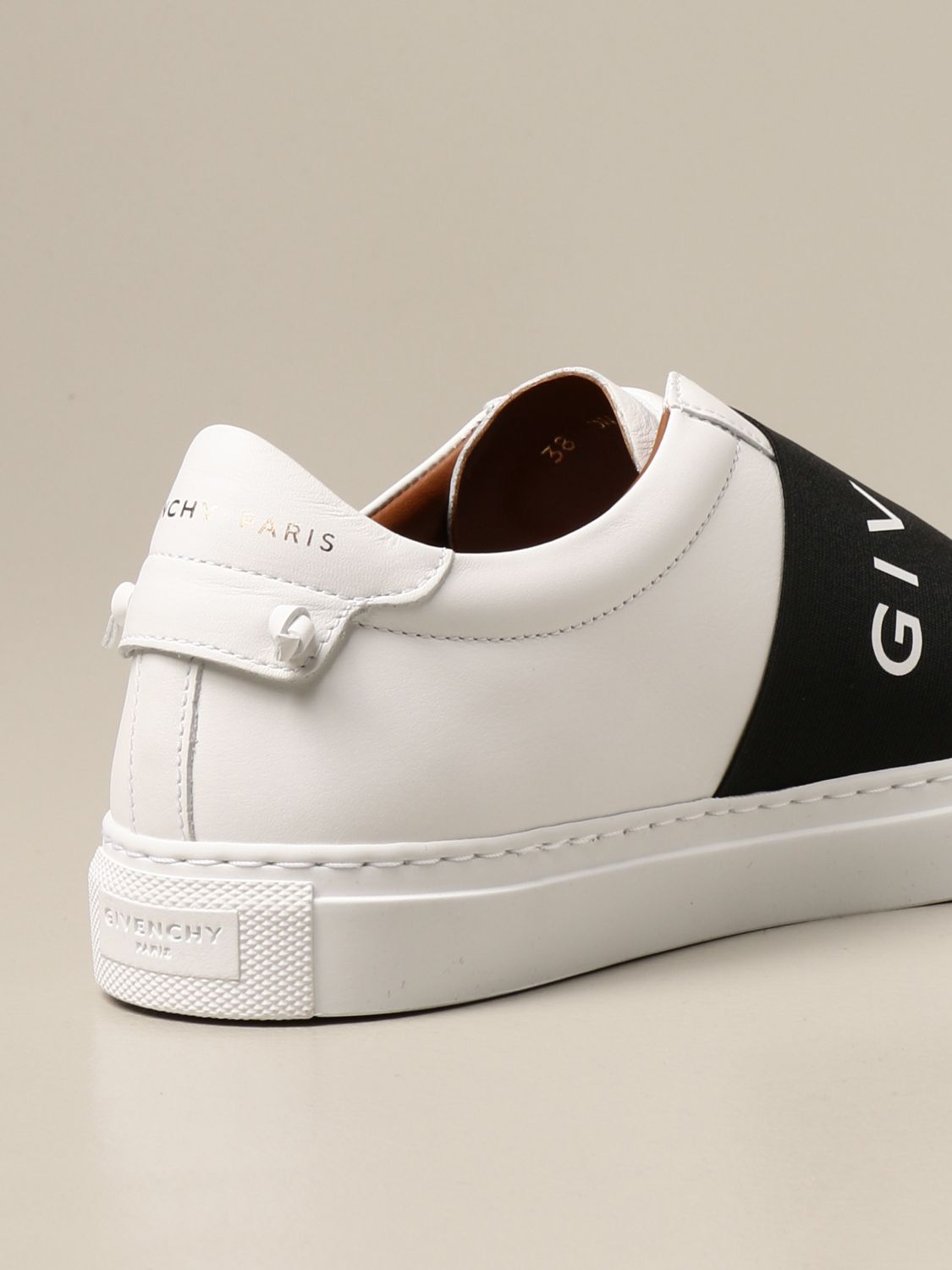 GIVENCHY sneakers in calfskin with logoed band Sneakers Givenchy