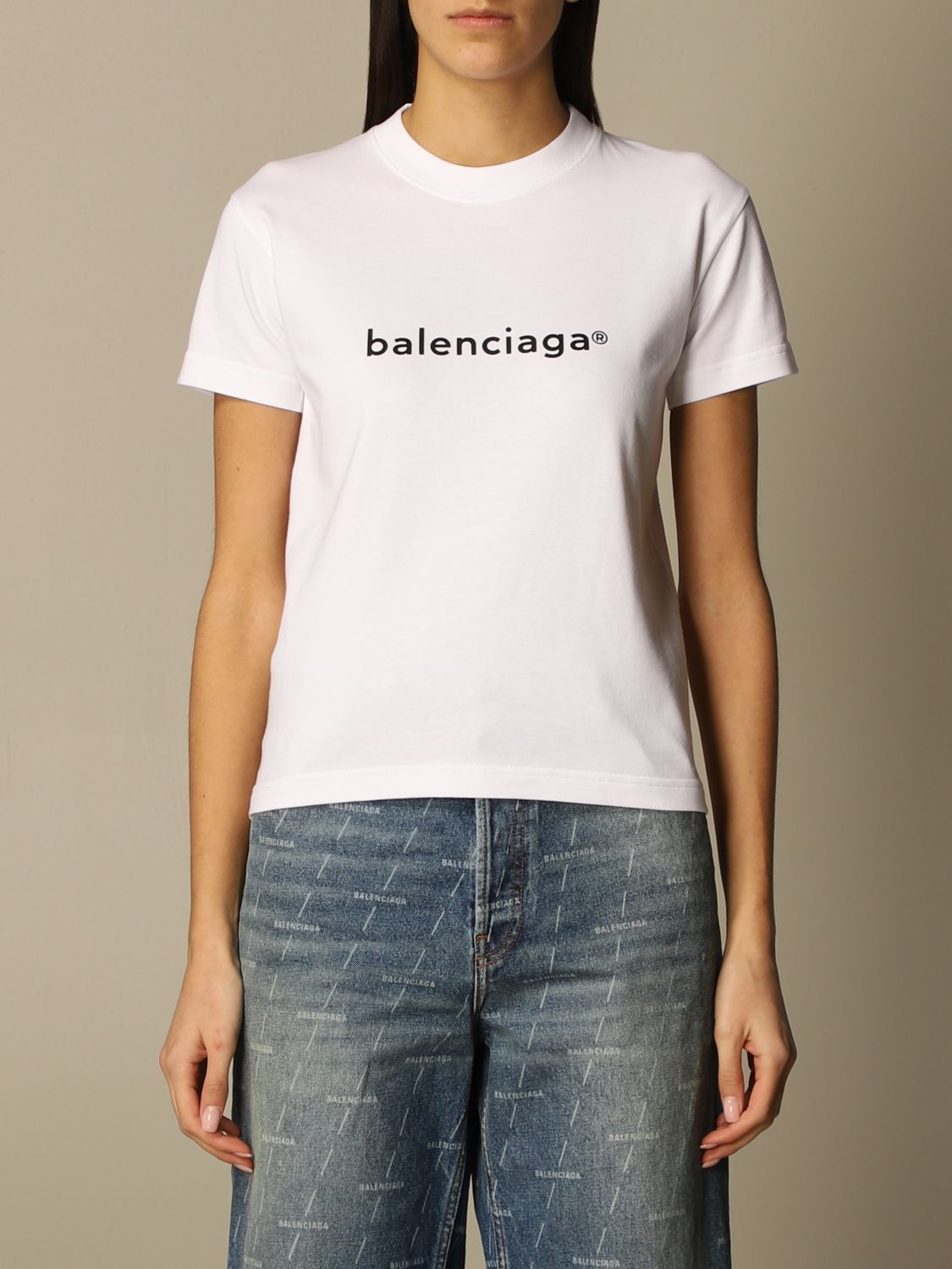BALENCIAGA：Tシャツ レディース - ホワイト | GIGLIO.COMオンラインの ...
