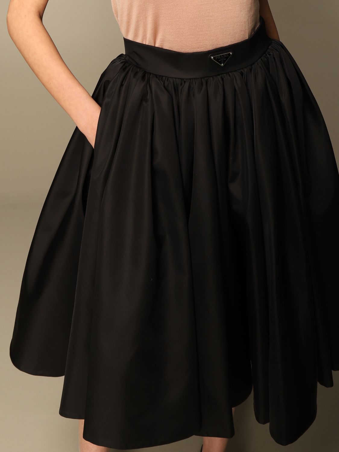 Buy Fashion Womens Georgette Full Skirt with Belt Black Large online   Looksgudin