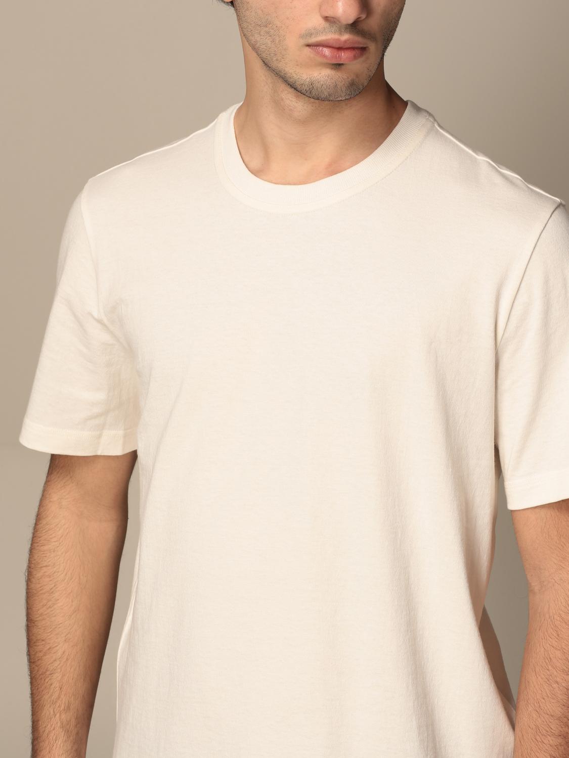 BOTTEGA VENETA: basic cotton T-shirt - White | Bottega Veneta t