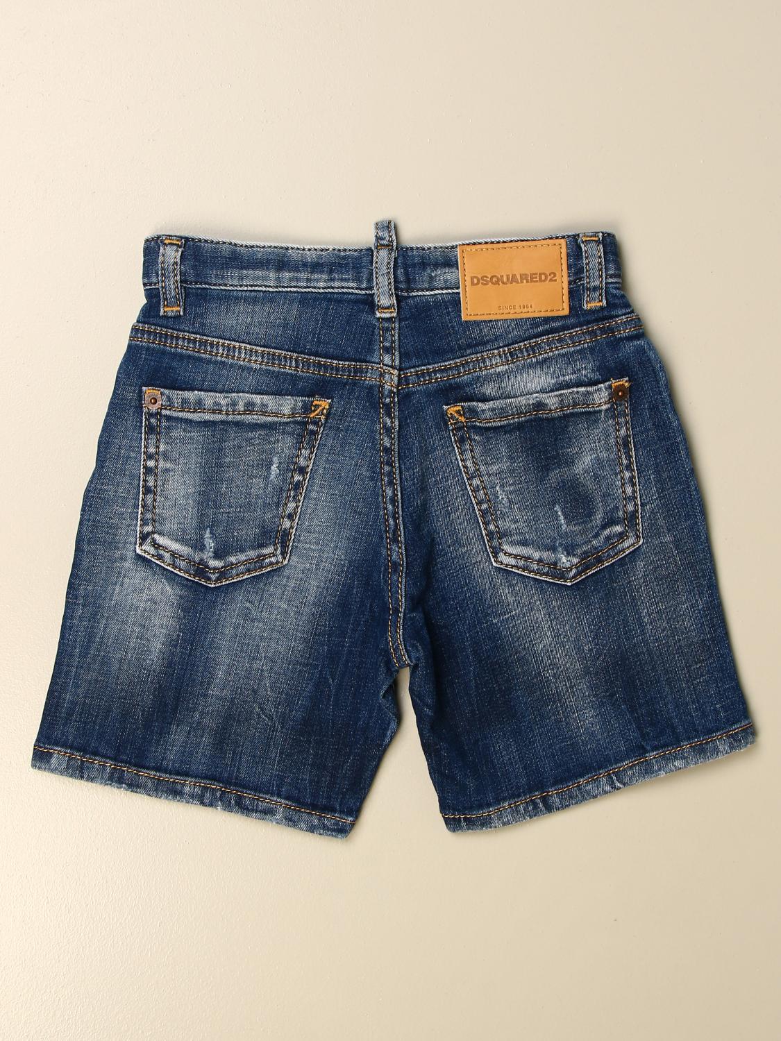 Dsquared2 Junior Outlet denim shorts Denim Dsquared2 Junior shorts
