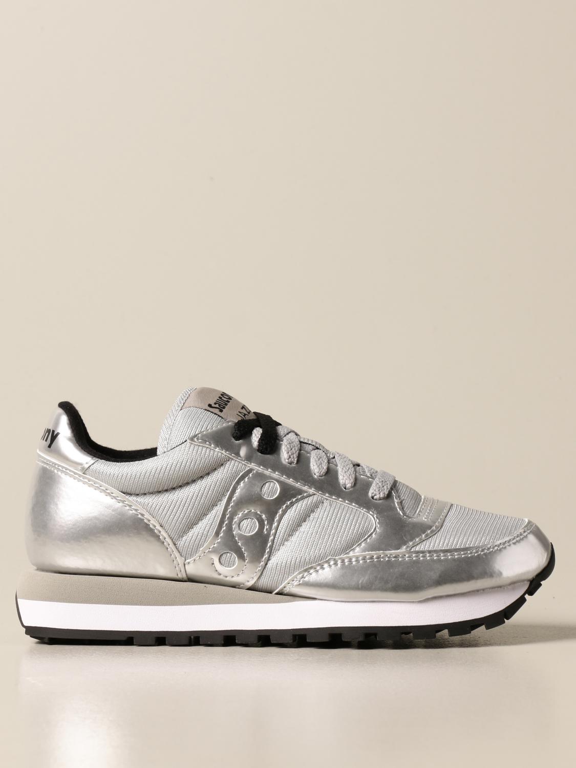 saucony silver sneakers