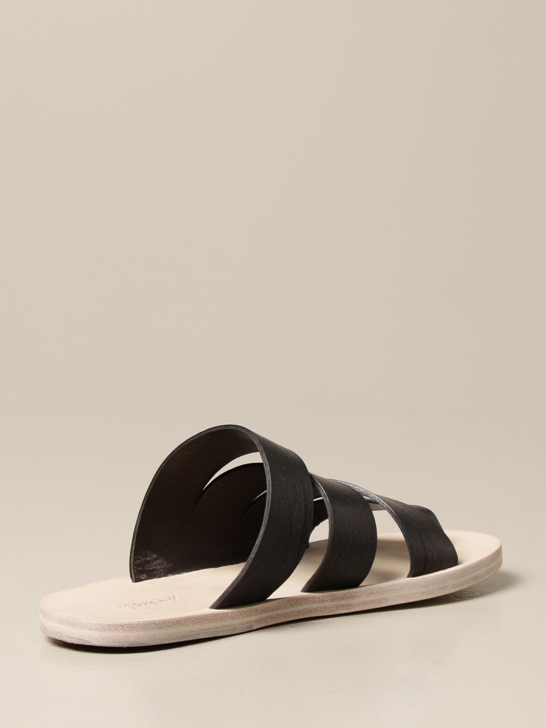 Flat sandals Marsèll: Sandellone Marsèll sandals in volonata leather black 3