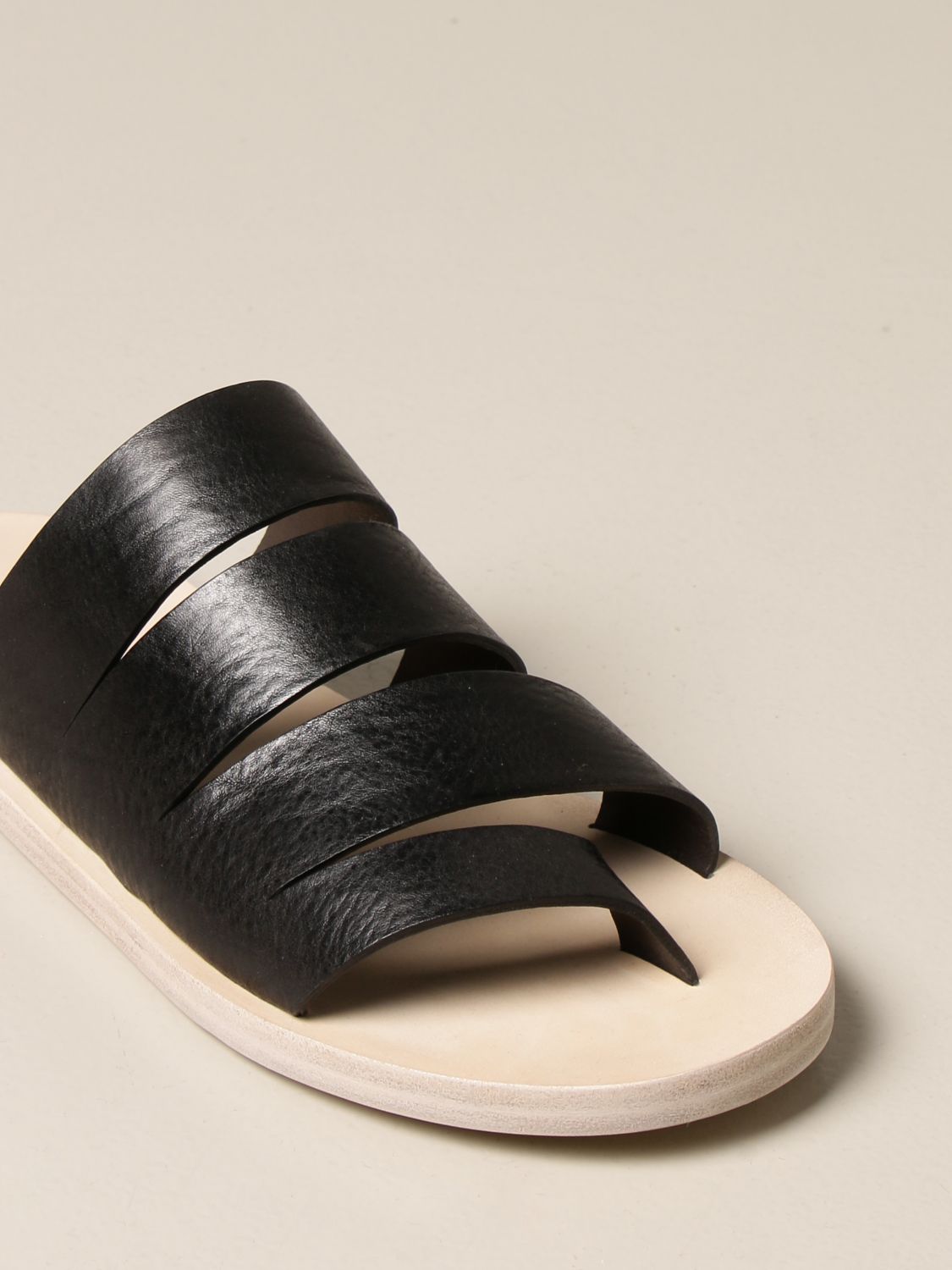Flat sandals Marsèll: Sandellone Marsèll sandals in volonata leather black 4