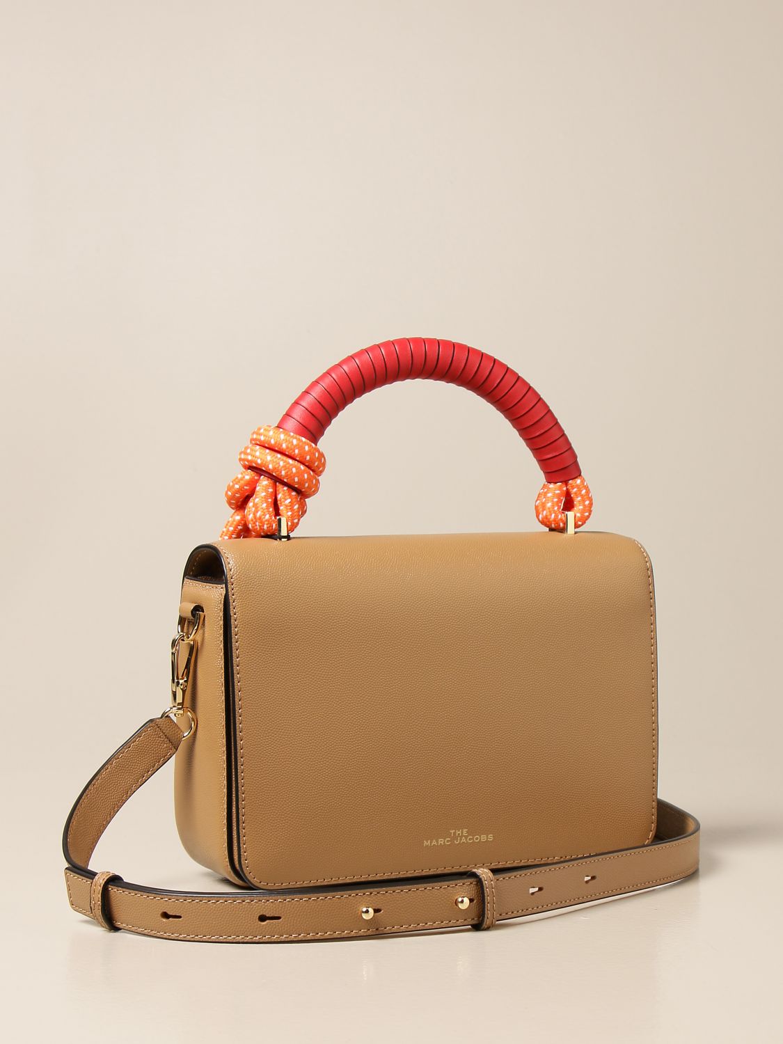Marc Jacobs Snapshot in beige leather and printed strap ref.466764 - Joli  Closet