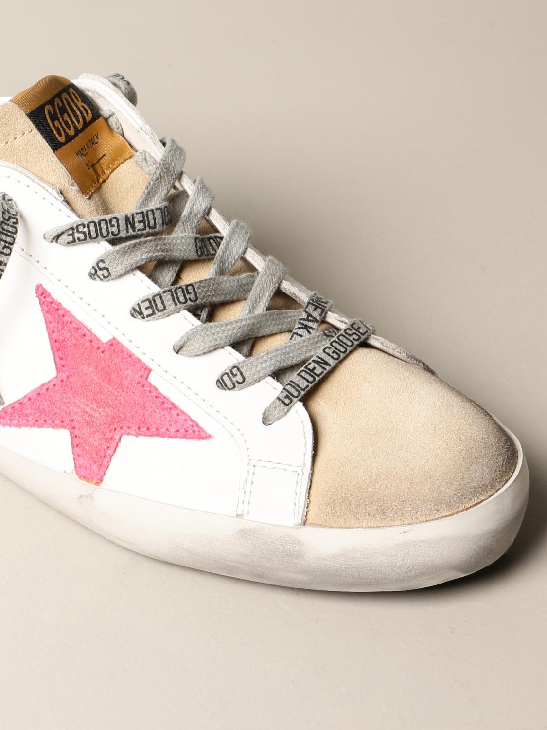 pink suede golden goose sneakers