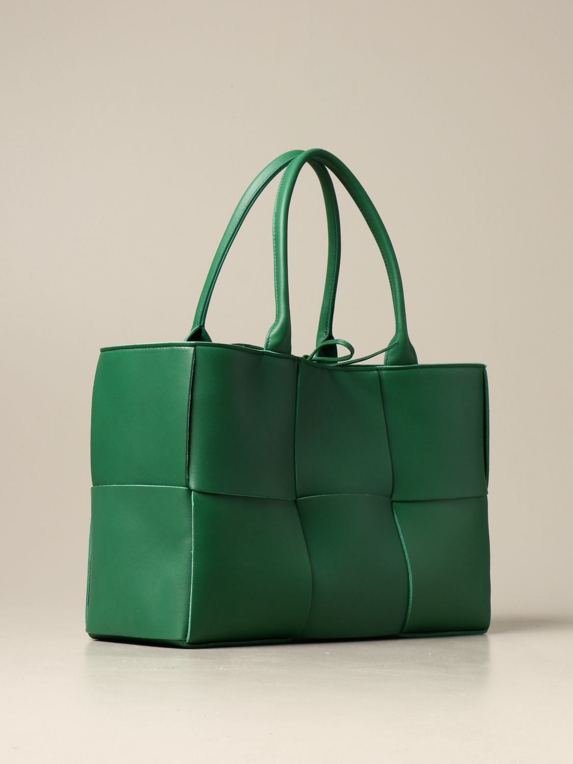 BOTTEGA VENETA: Arco bag in woven nappa - Green  Bottega Veneta handbag  609175 VMAY5 online at