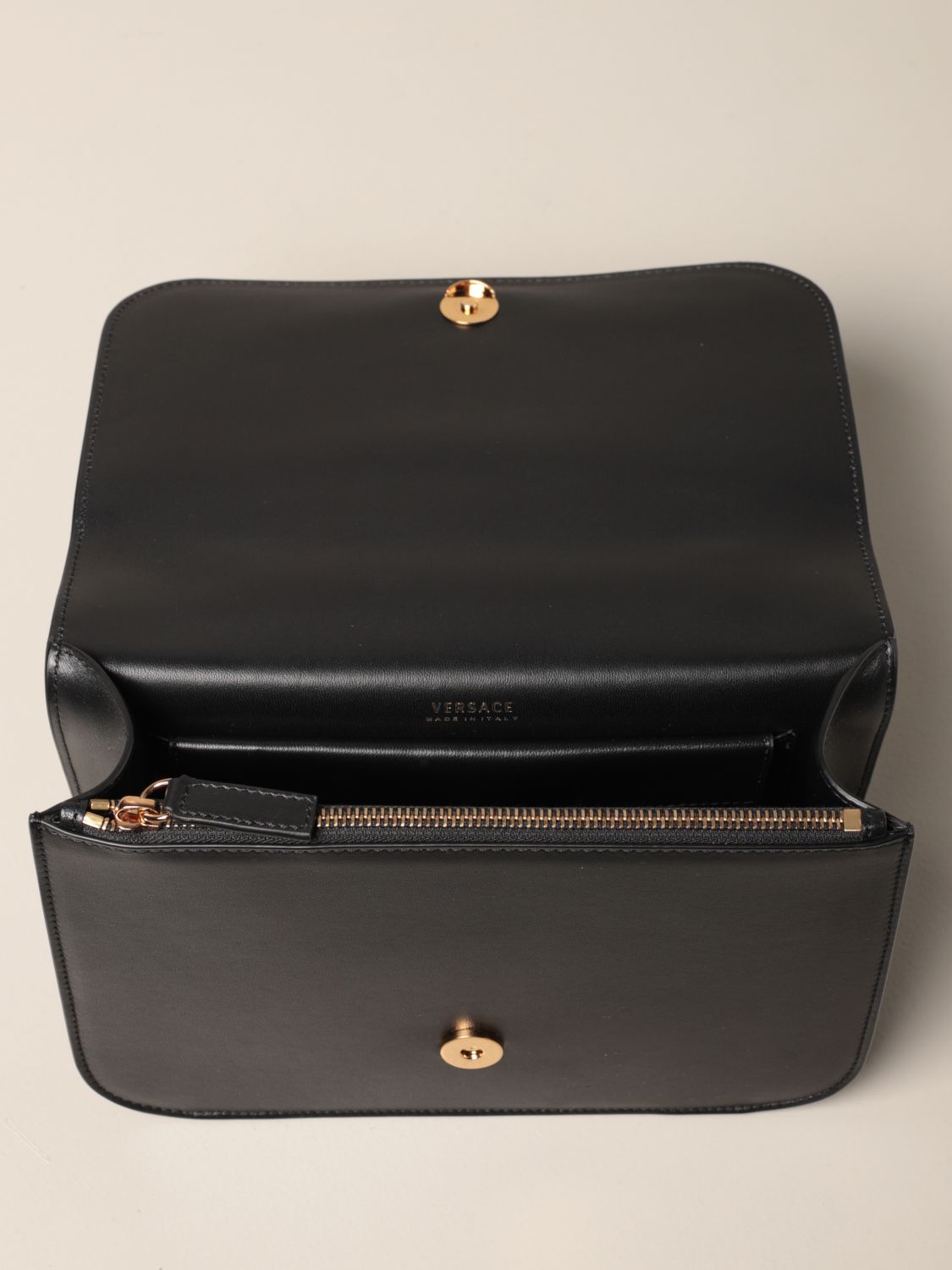 Leather handbag Versace Black in Leather - 32857986