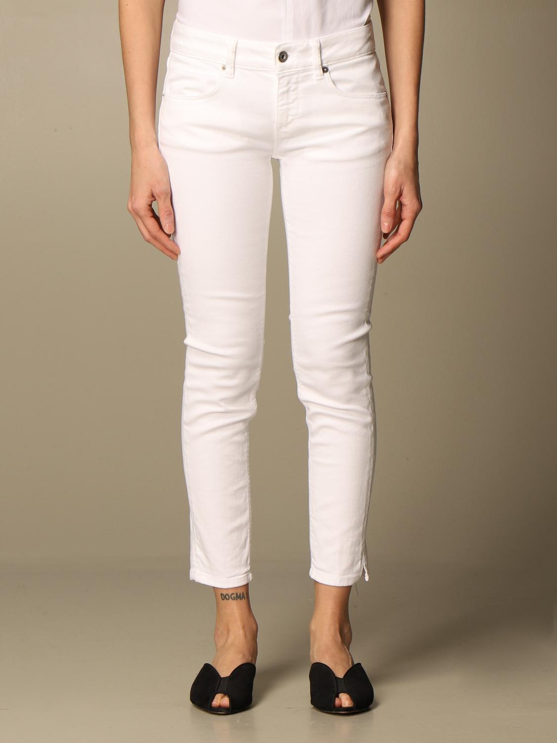 DONDUP low waist trousers White Pants Dondup DP560BS0030D