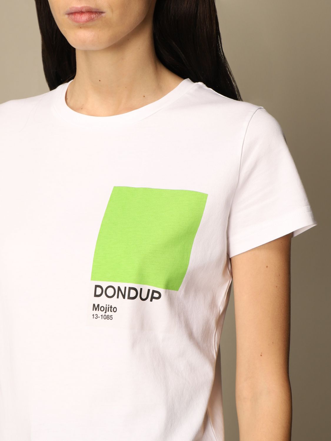 DONDUP：Tシャツ レディース - ホワイト | GIGLIO.COMオンラインの