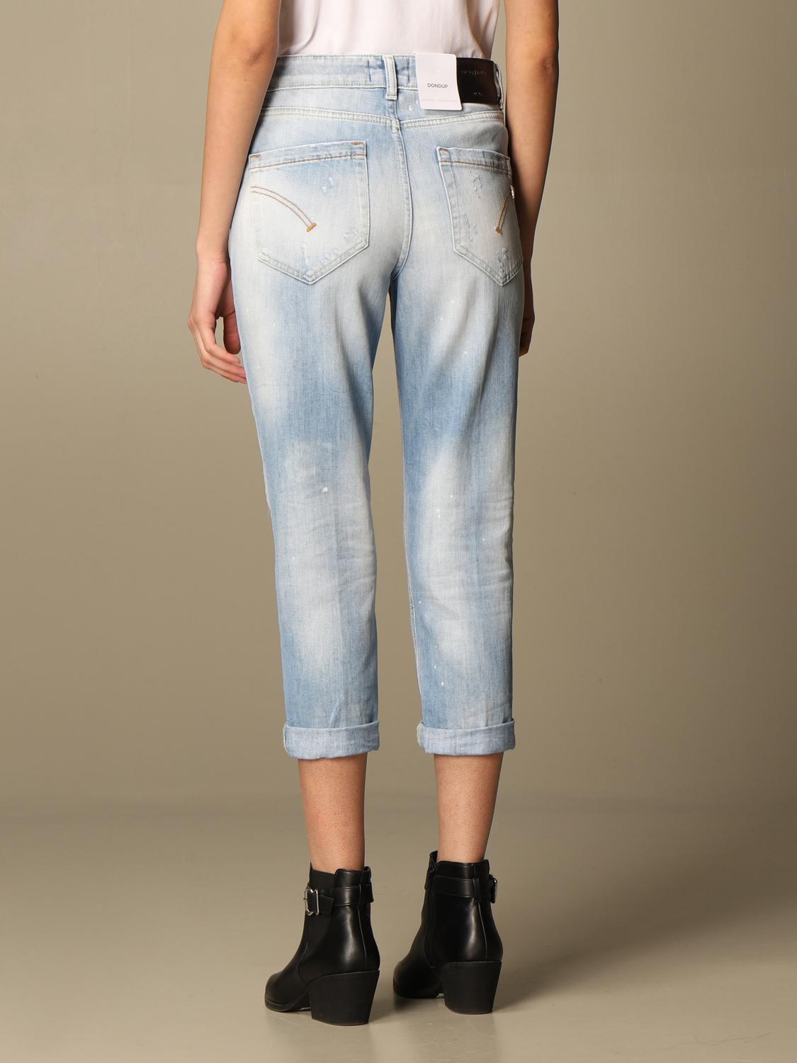 Dondup Outlet: Jeans in denim con rotture - Blue | Jeans Dondup  DP268BDS0107DAY6 GIGLIO.COM