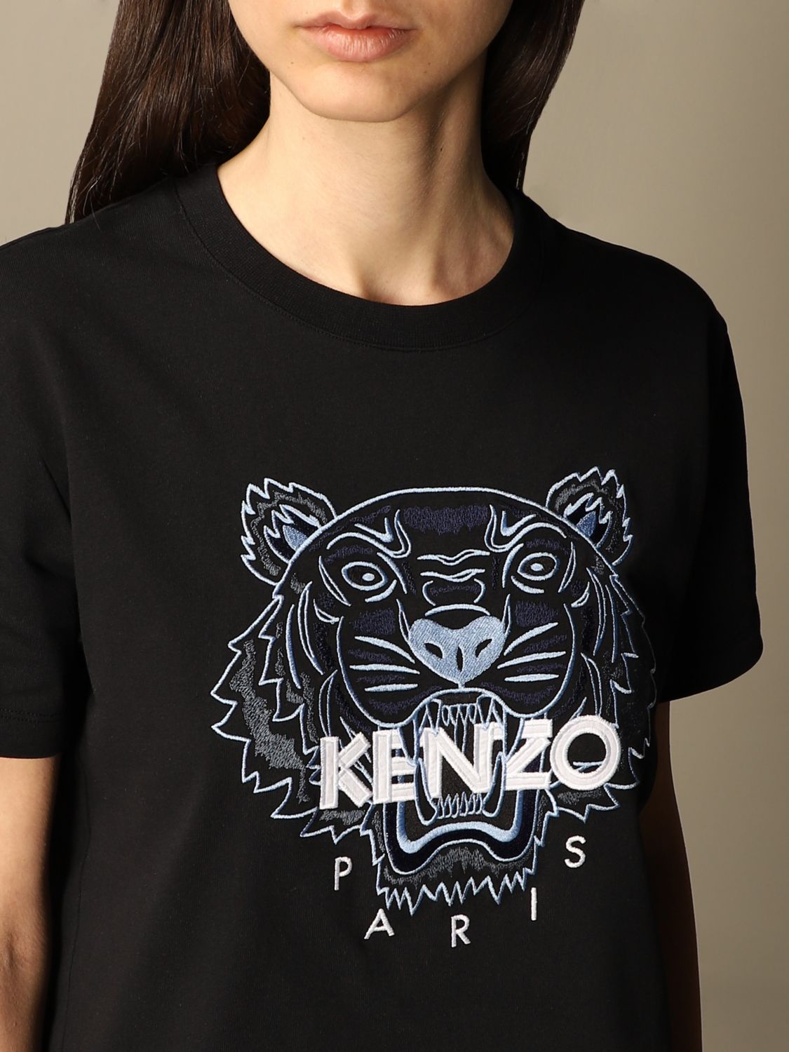 KENZO: Camiseta para Negro | Camiseta Kenzo FB52TS9124YE en GIGLIO.COM