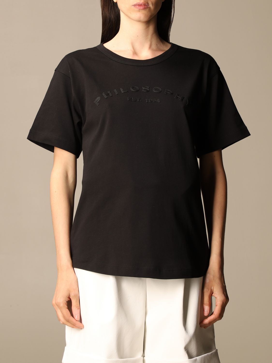 T-Shirt Philosophy Di Lorenzo Serafini: Philosophy Di Lorenzo Serafini logo t-shirt black 1