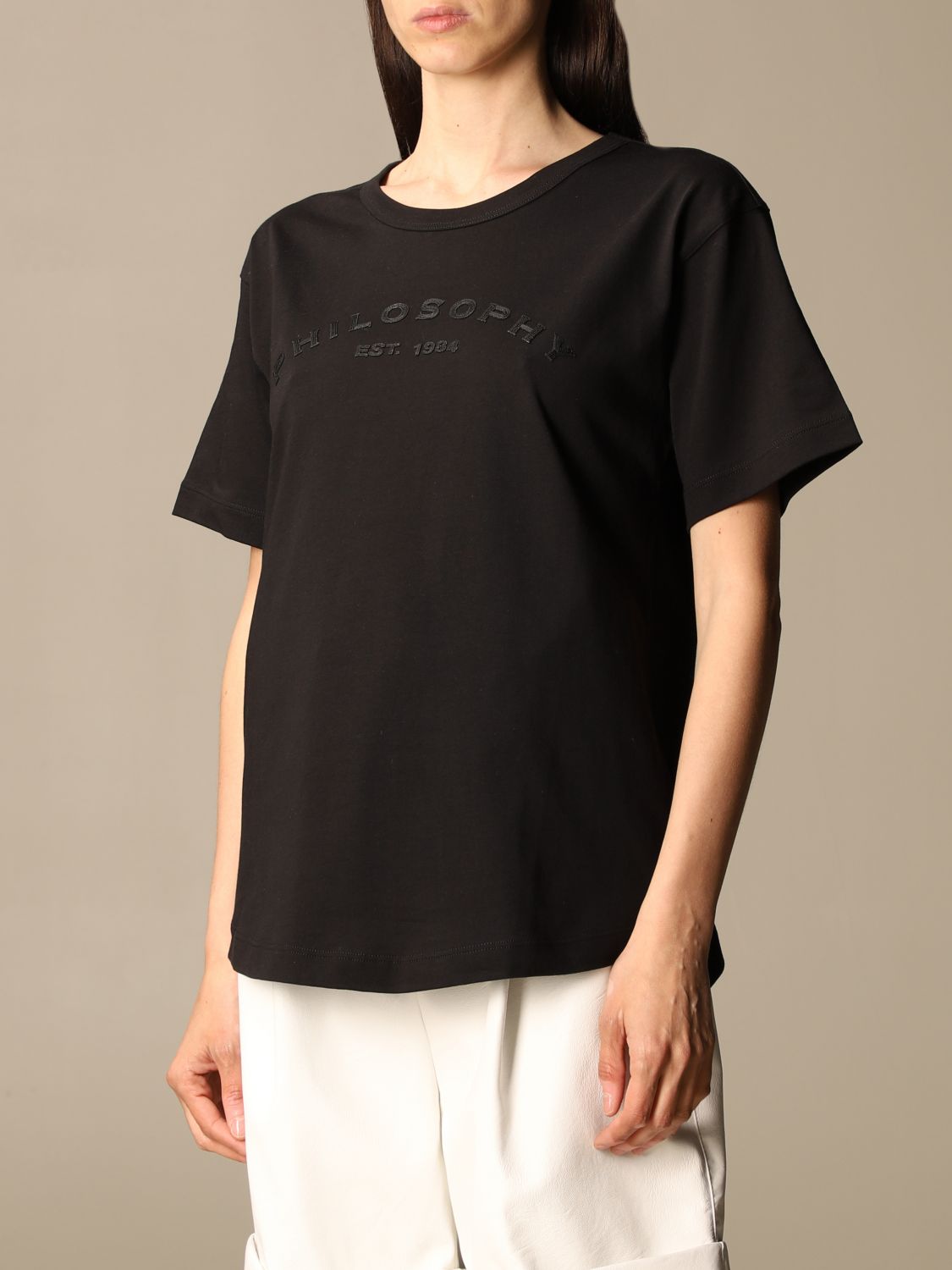 T-Shirt Philosophy Di Lorenzo Serafini: Philosophy Di Lorenzo Serafini logo t-shirt black 4