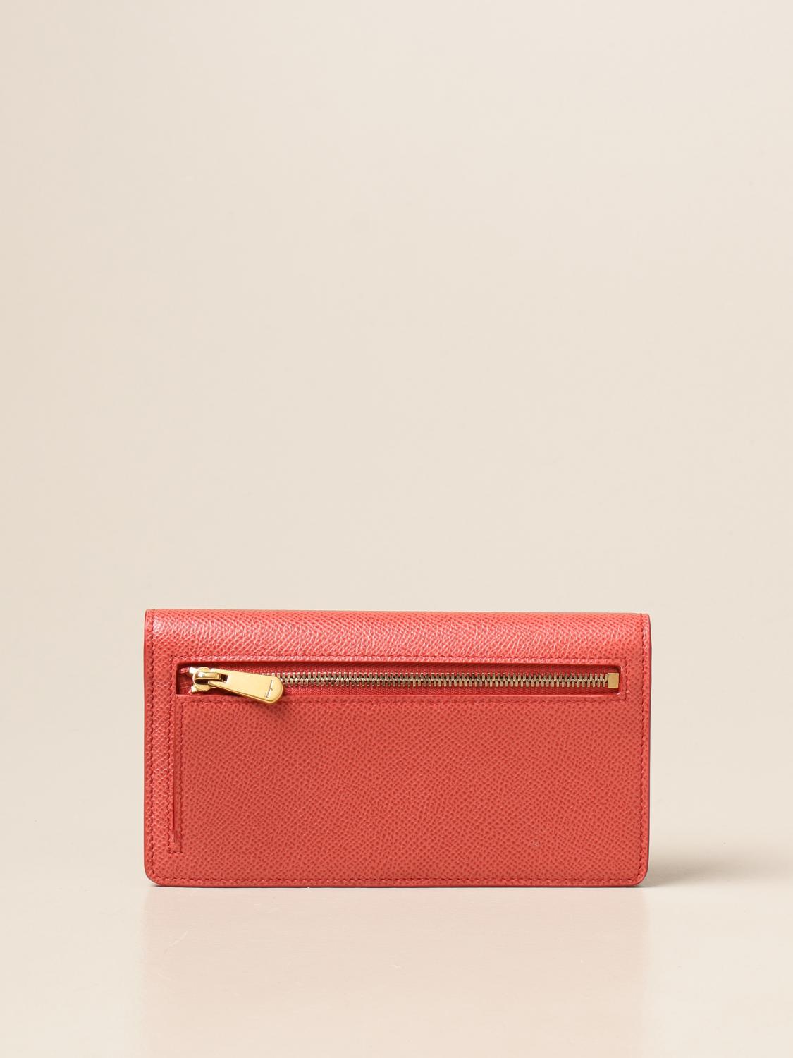 Salvatore Ferragamo Gancini Wallet In Grained Leather Wallet Salvatore Ferragamo Women Brick Red Wallet Salvatore Ferragamo 22d779 7409 Giglio En