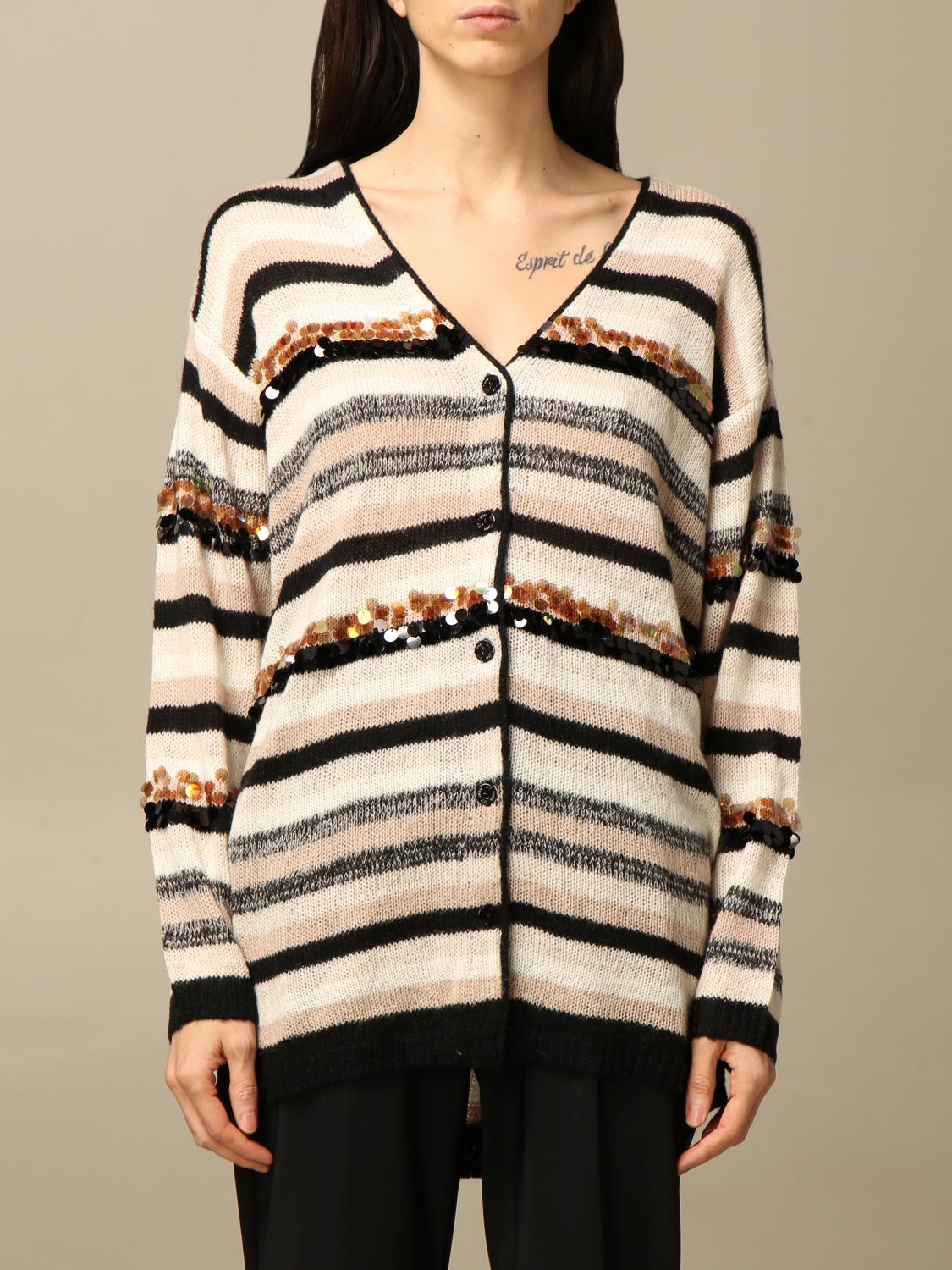 multicolor sequin cardigan