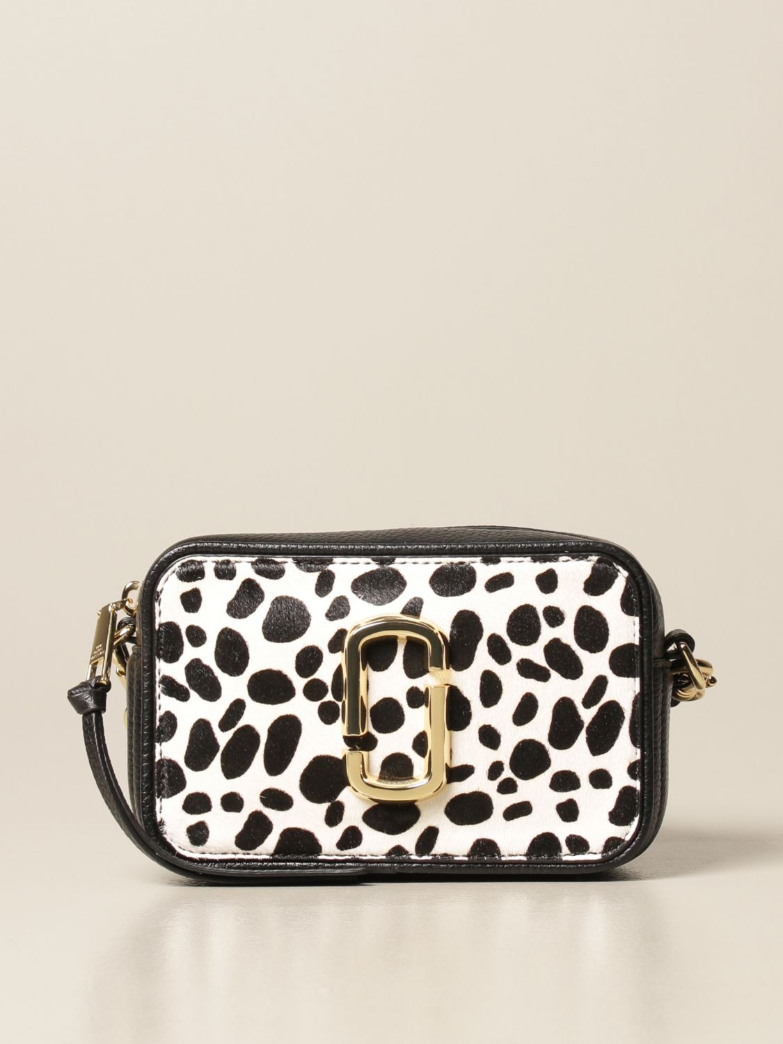 MARC JACOBS: The Mini Director hammered leather bag - Black