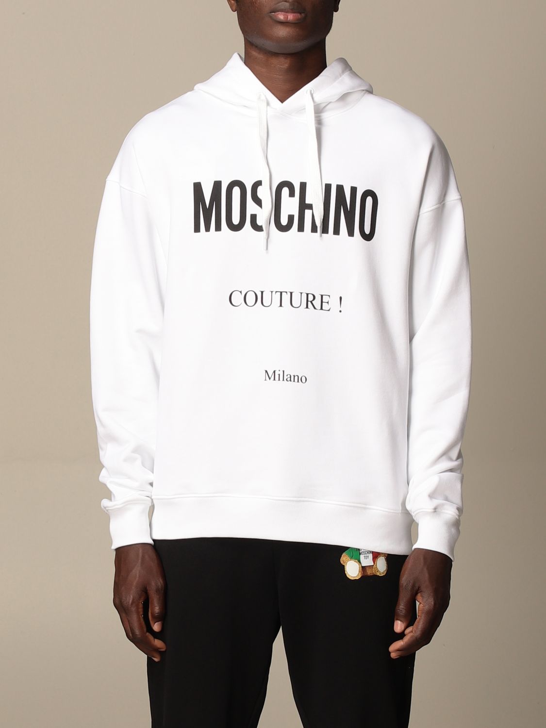 moschino couture hoodie