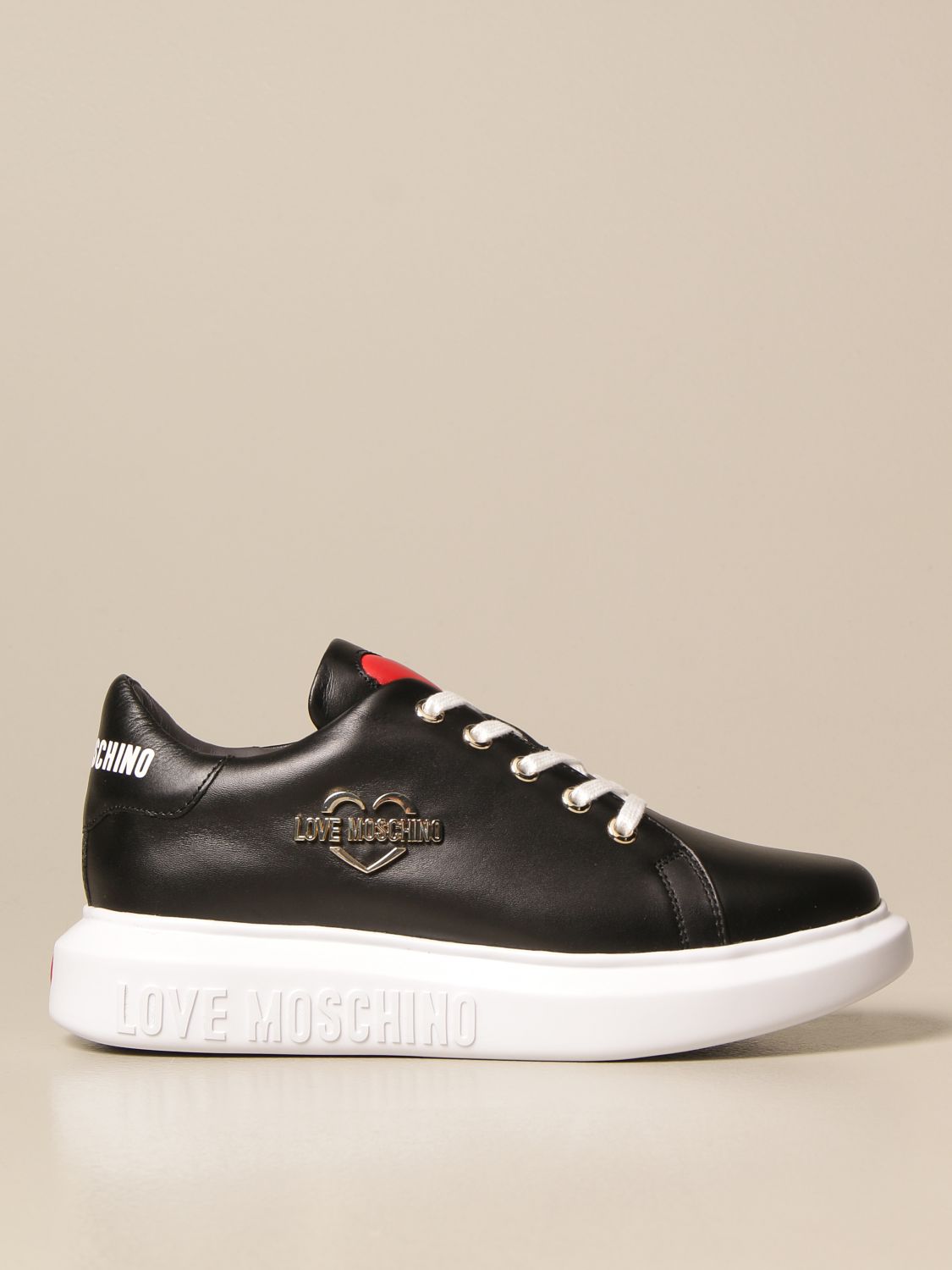 LOVE MOSCHINO: lace-up sneakers in 