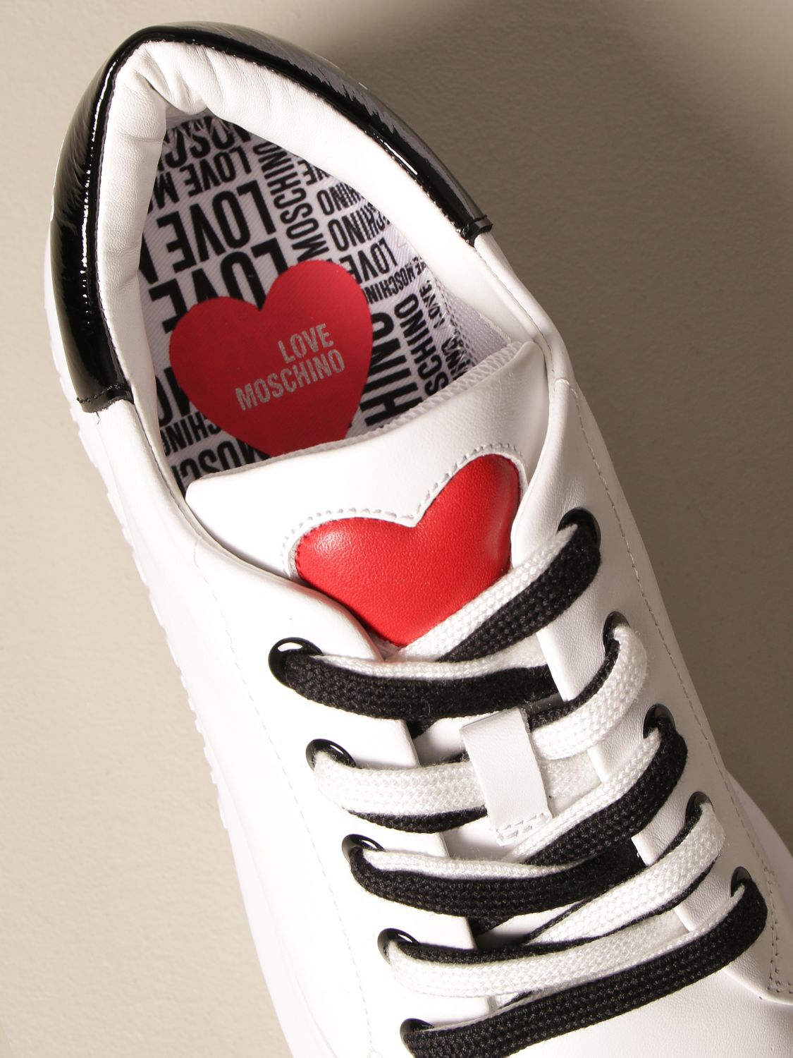 moschino heart sneakers