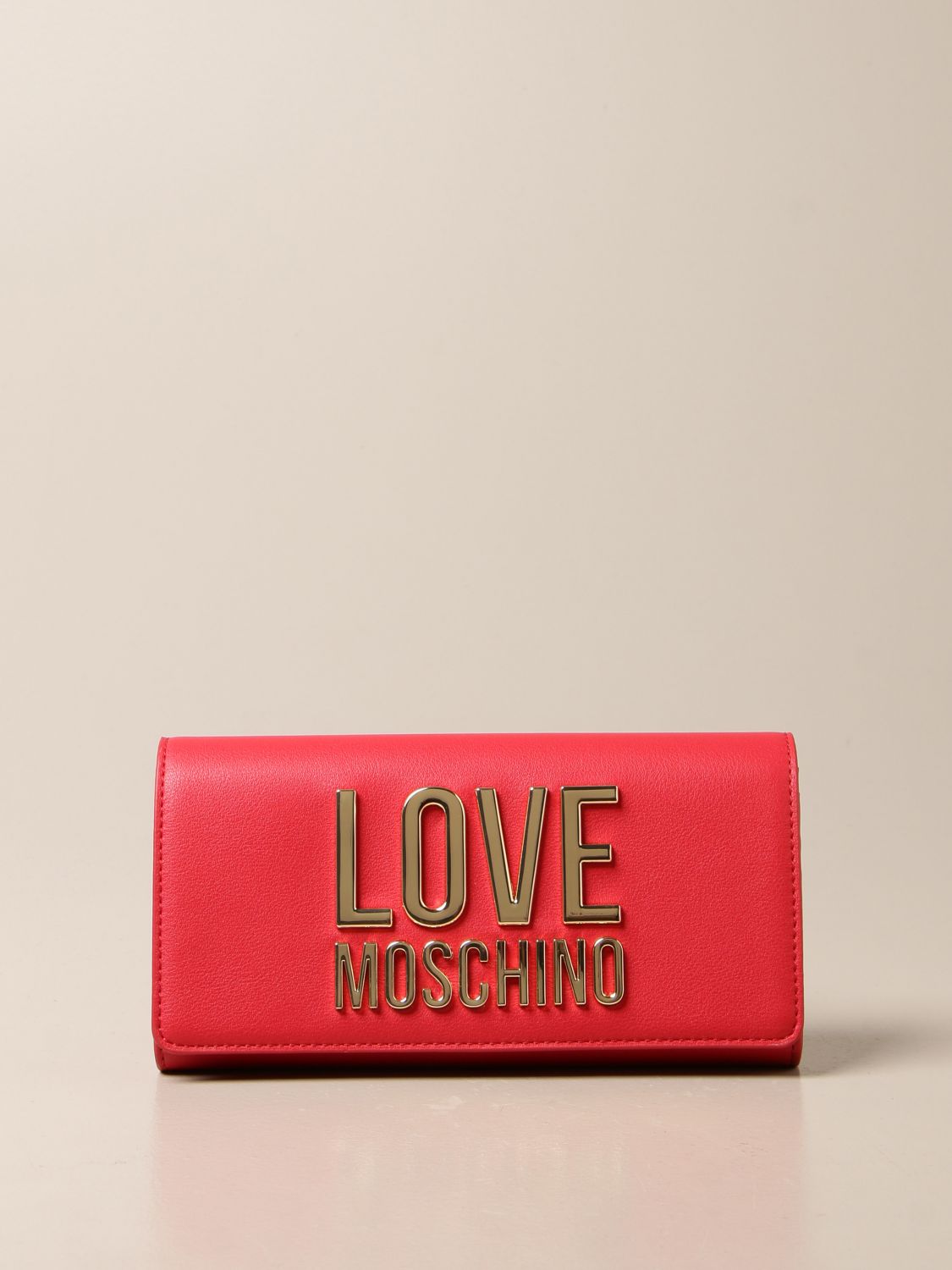 moschino red wallet