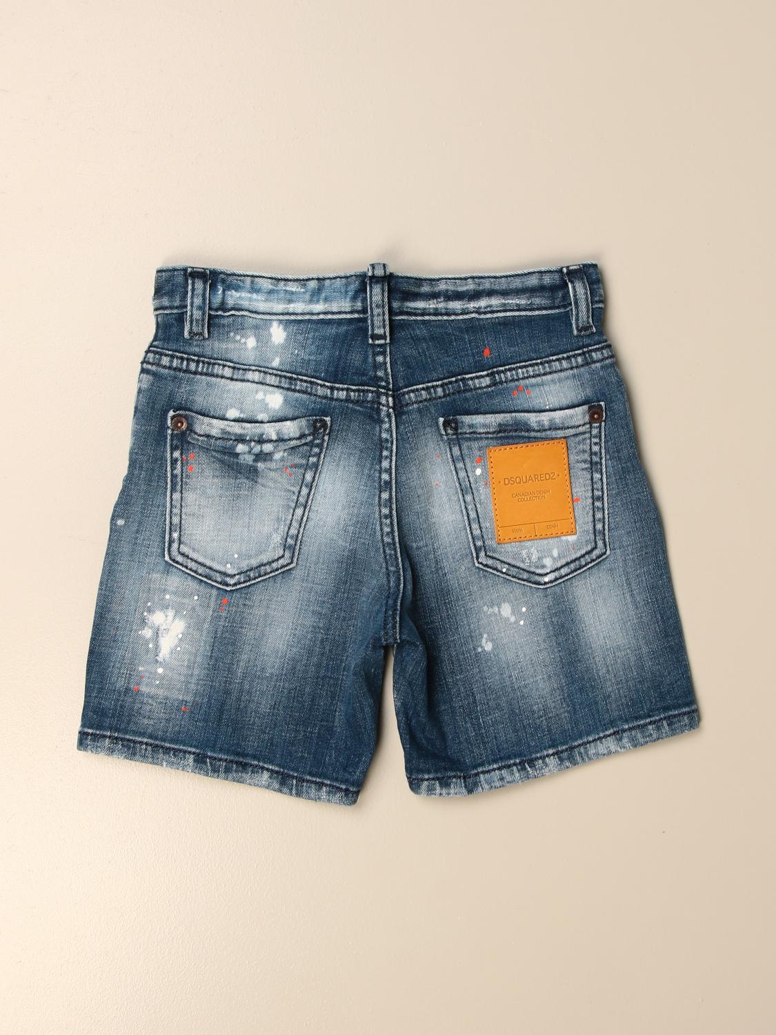 Dsquared2 Junior Outlet: denim shorts 