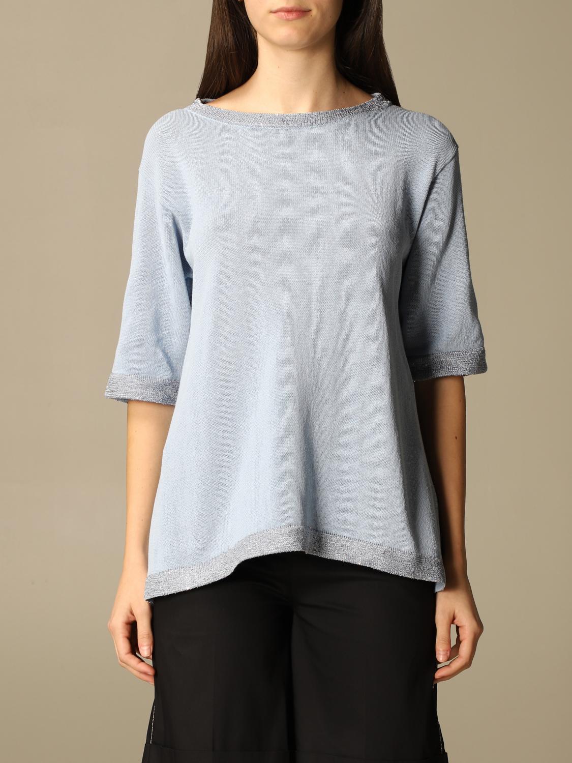 Pull bleu azur femme Clearance