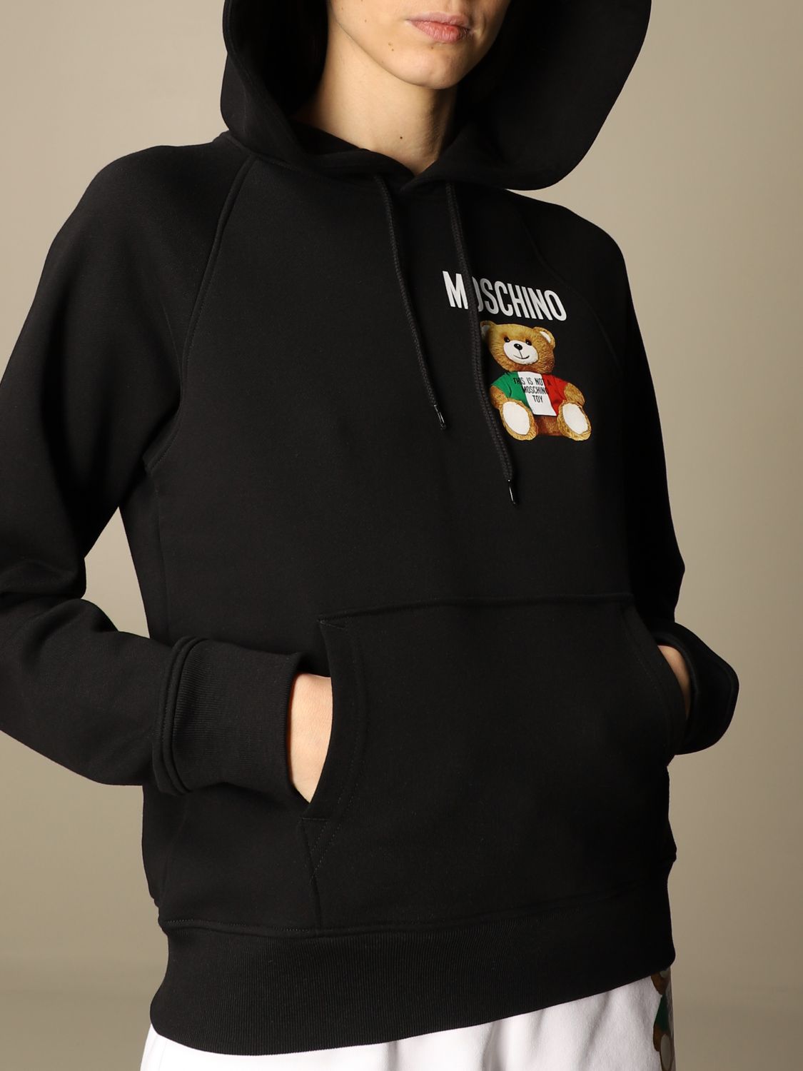 moschino couture hoodie